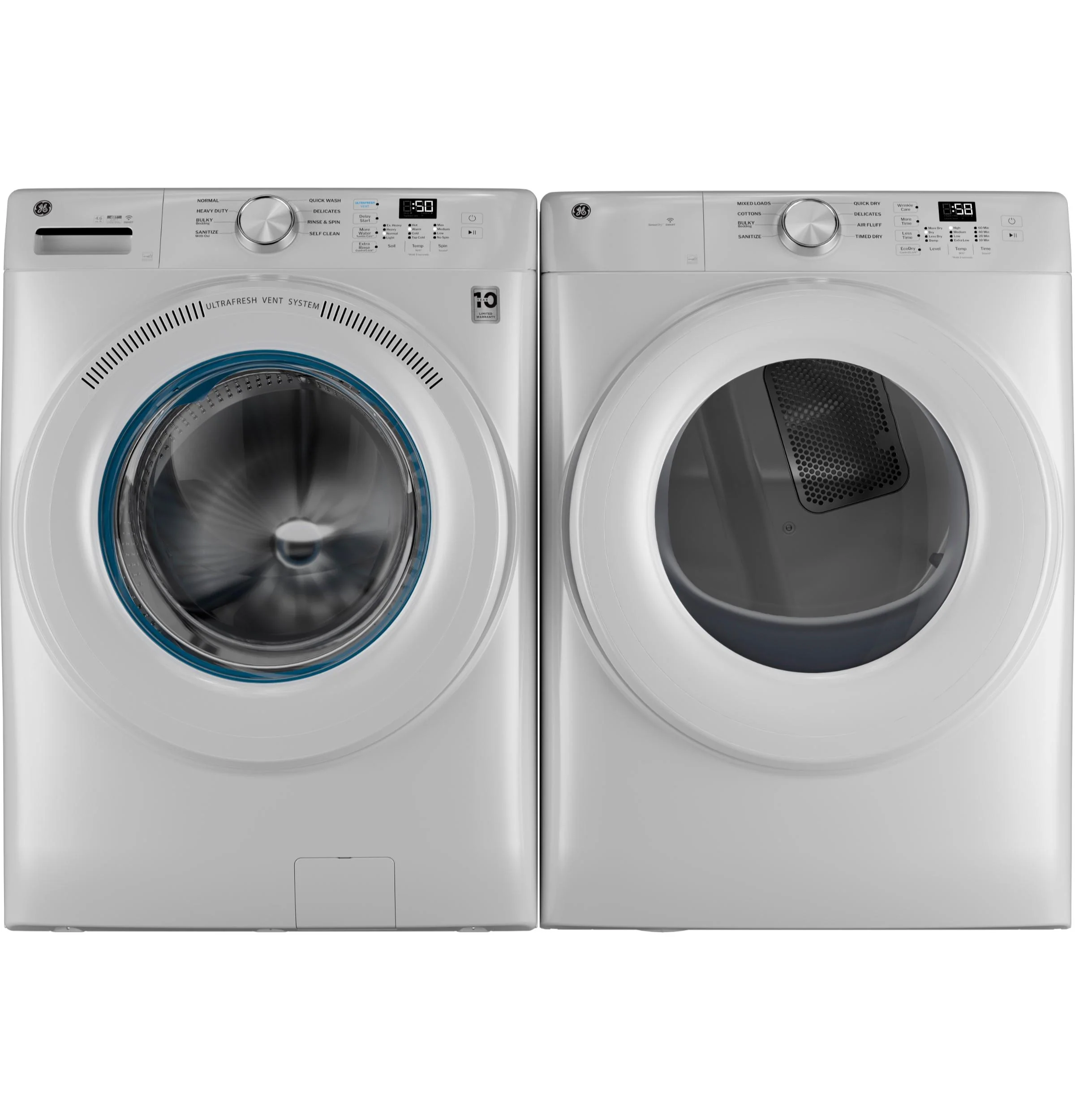GFD35GSSYWW GE® ENERGY STAR® 7.8 cu. ft. Capacity Smart Front Load Gas Dryer - Image 7