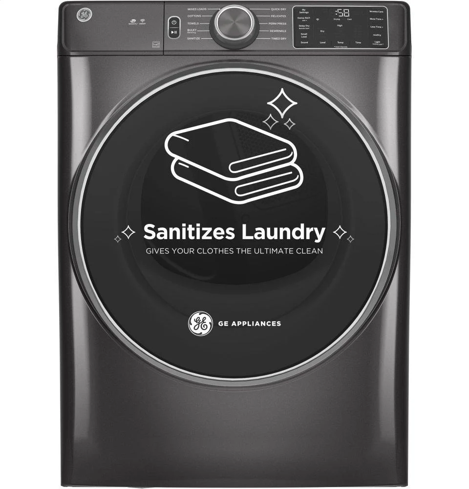 GE® 7.8 cu. ft. Capacity Smart Front Load Electric Dryer with Sanitize Cycle - Image 19