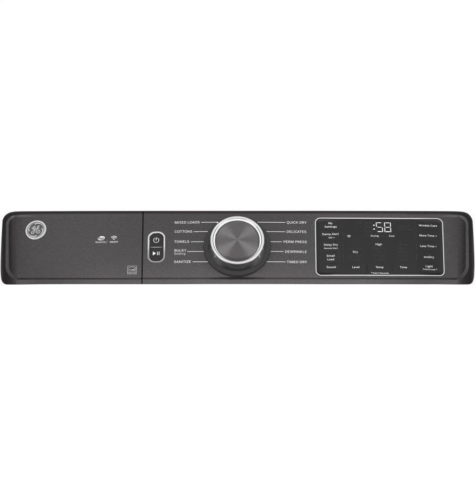 GE® 7.8 cu. ft. Capacity Smart Front Load Electric Dryer with Sanitize Cycle - Image 5