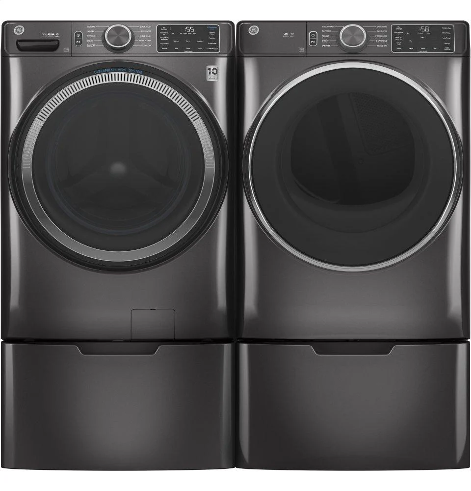 GFD55GSPNDG GE® ENERGY STAR® 7.8 cu. ft. Capacity Smart Front Load Gas Dryer with Sanitize Cycle - Image 8