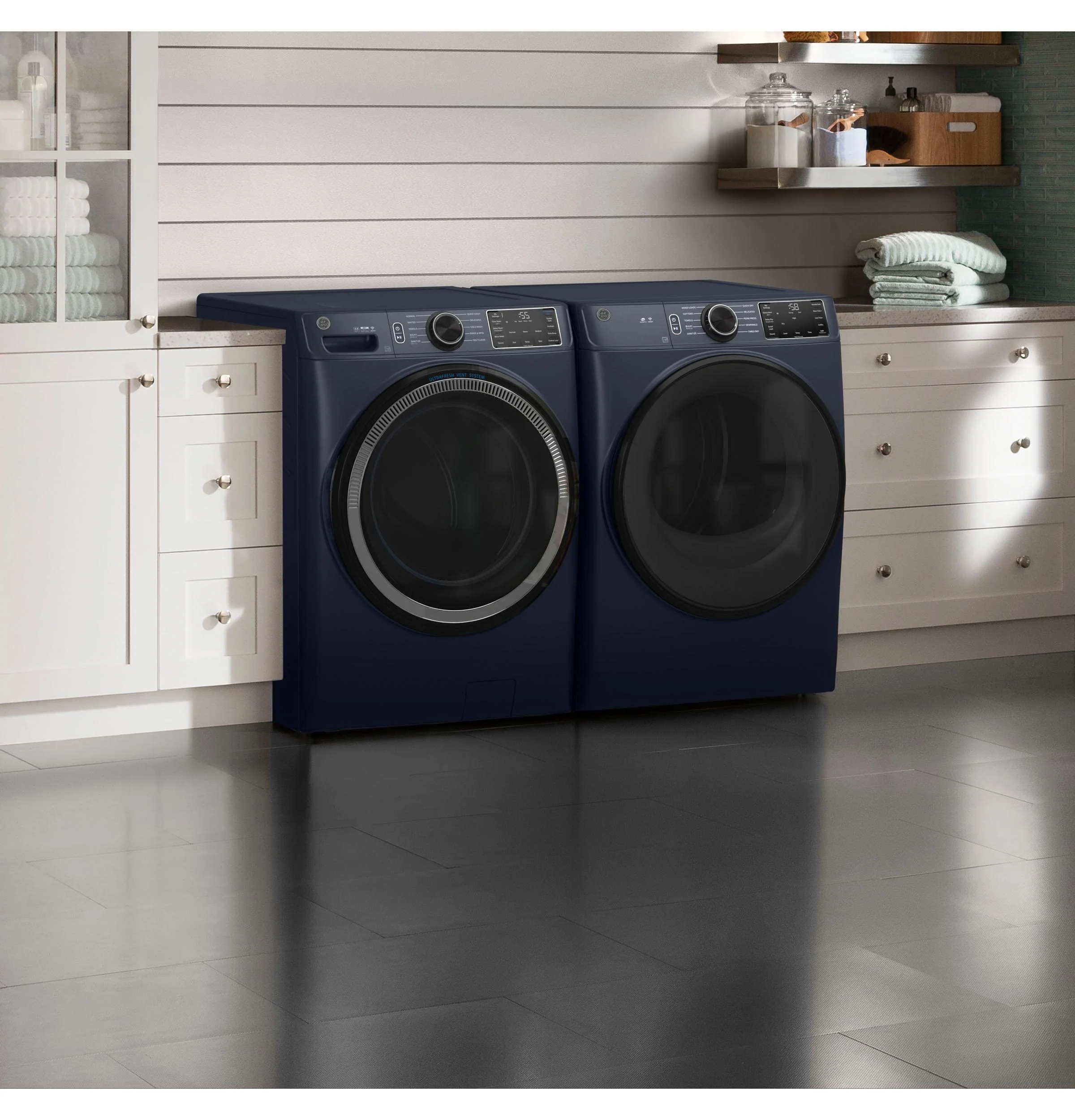 GFD55GSPRRS GE® ENERGY STAR® 7.8 cu. ft. Capacity Smart Front Load Gas Dryer with Sanitize Cycle - Image 12