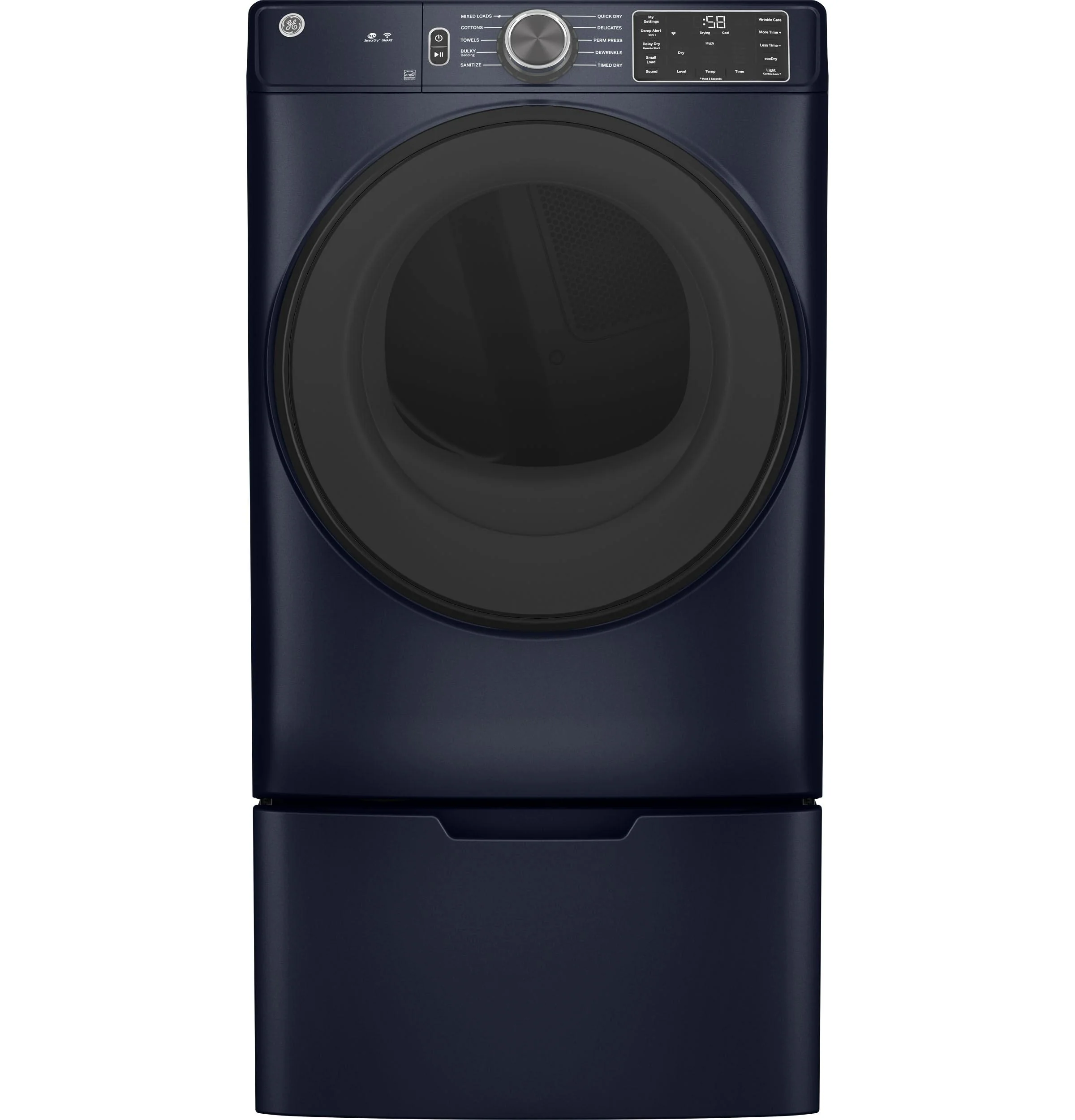 GFD55GSPRRS GE® ENERGY STAR® 7.8 cu. ft. Capacity Smart Front Load Gas Dryer with Sanitize Cycle - Image 2