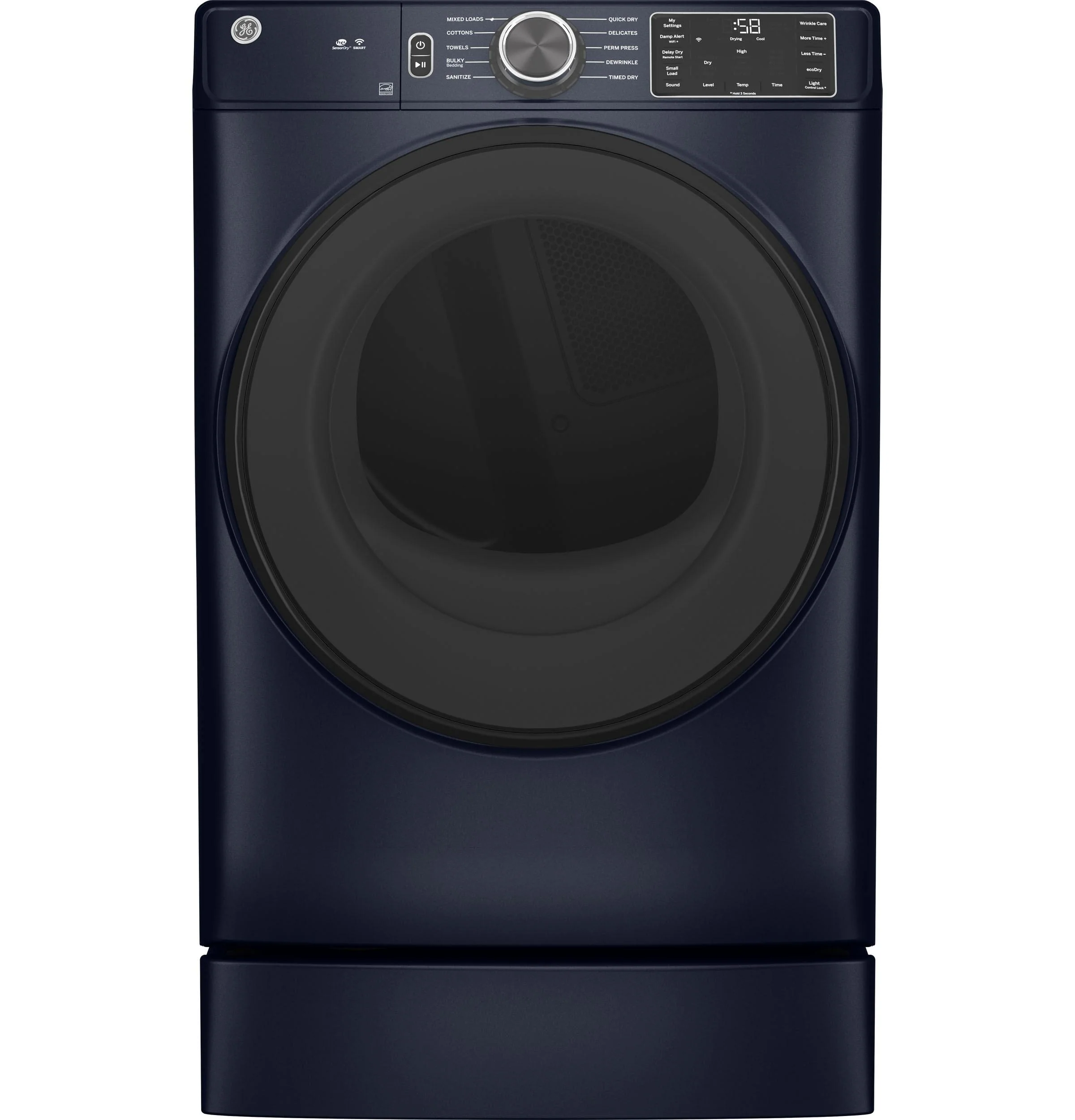 GFD55GSPRRS GE® ENERGY STAR® 7.8 cu. ft. Capacity Smart Front Load Gas Dryer with Sanitize Cycle - Image 3