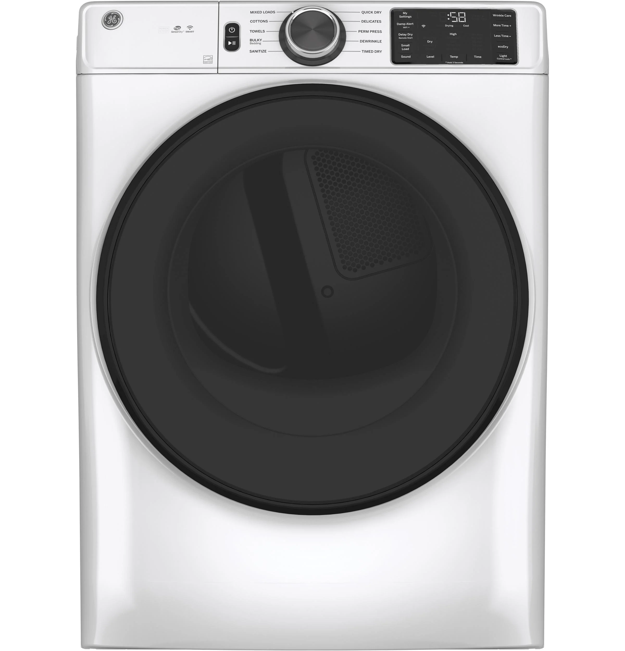 GFD55GSSNWW GE® ENERGY STAR® 7.8 cu. ft. Capacity Smart Front Load Gas Dryer with Sanitize Cycle - Image 27