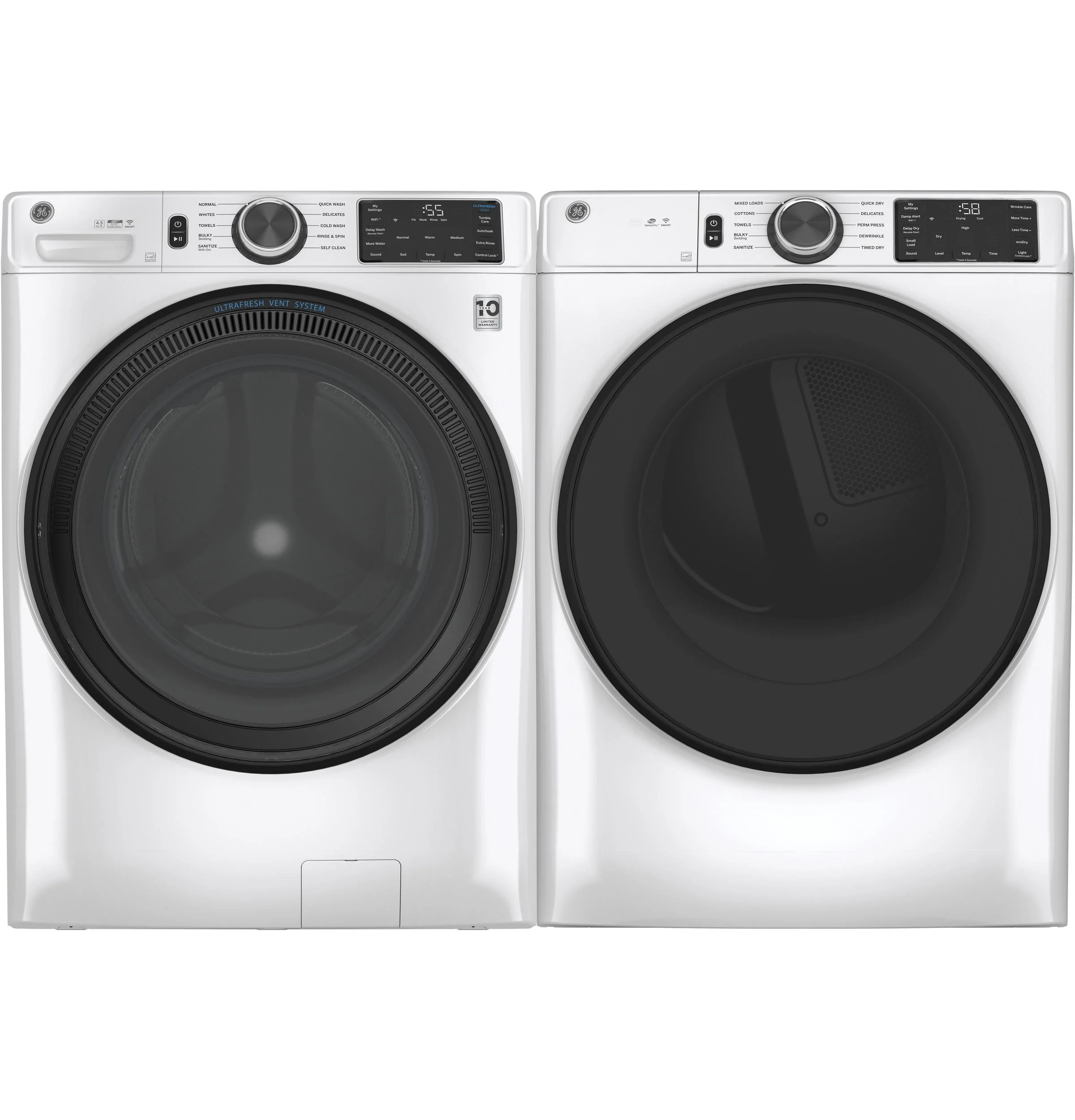 GFD55GSSNWW GE® ENERGY STAR® 7.8 cu. ft. Capacity Smart Front Load Gas Dryer with Sanitize Cycle - Image 31