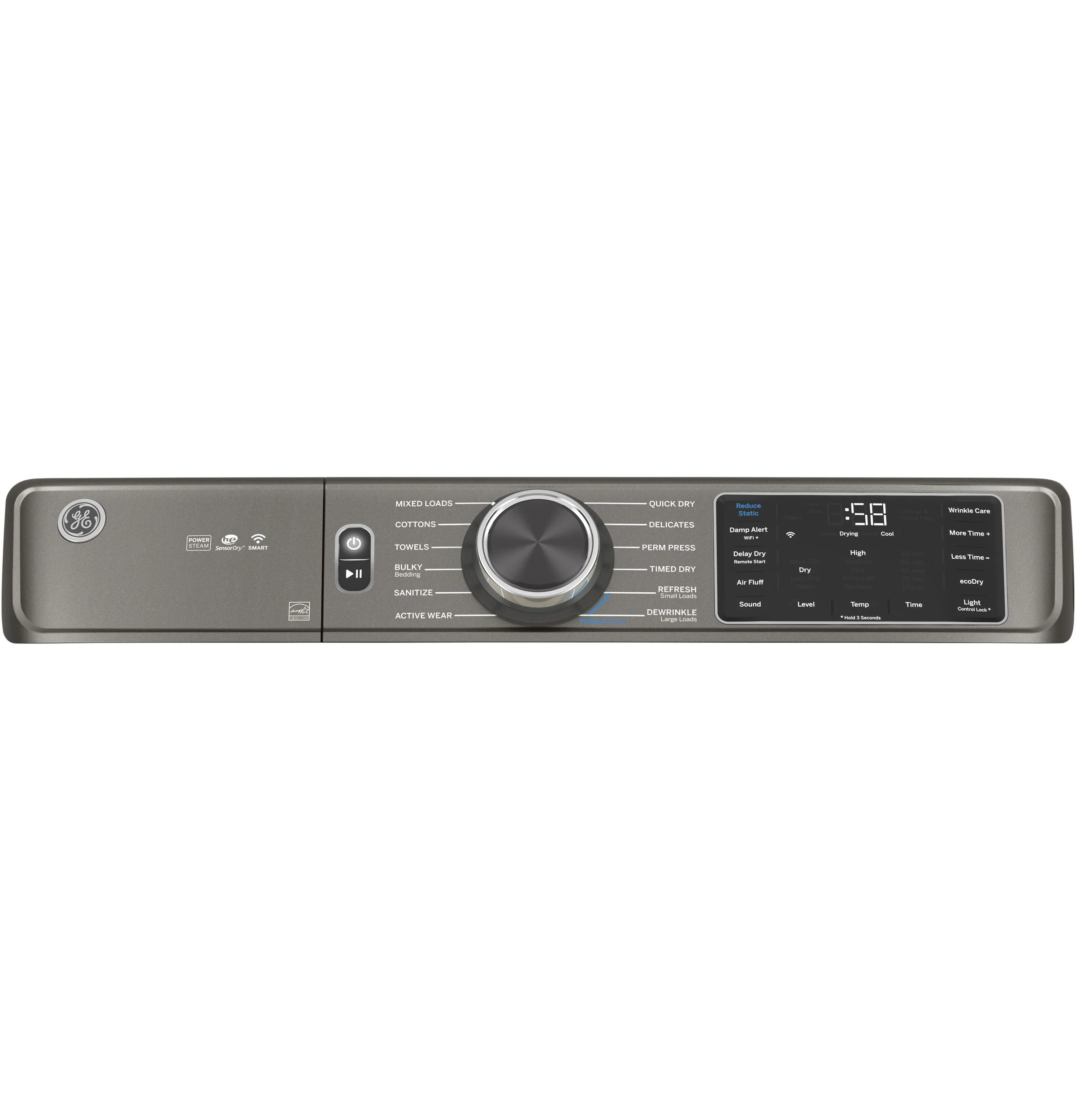 GE® 7.8 cu. ft. Capacity Smart Front Load Electric Dryer with Steam and Sanitize Cycle - Image 25