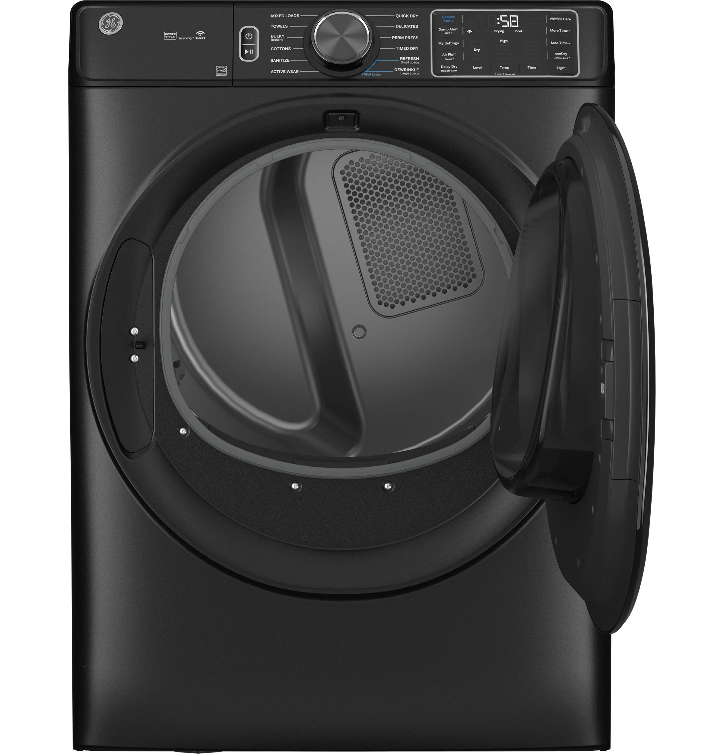 GFD65ESPVDS GE® ENERGY STAR® 7.8 cu. ft. Capacity Smart Front Load Electric Dryer with Steam and Sanitize Cycle - Image 3