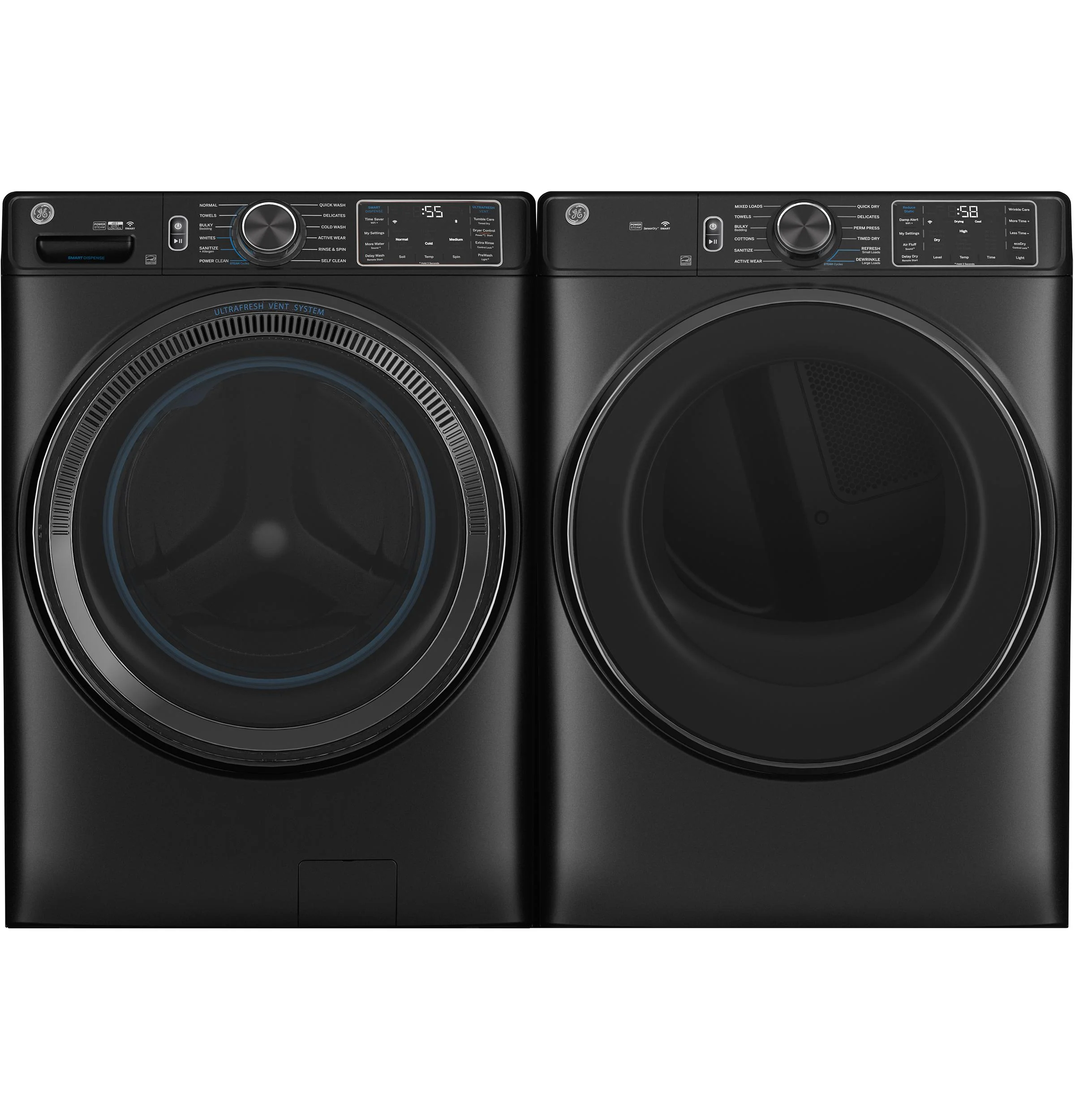 GFD65ESPVDS GE® ENERGY STAR® 7.8 cu. ft. Capacity Smart Front Load Electric Dryer with Steam and Sanitize Cycle - Image 4