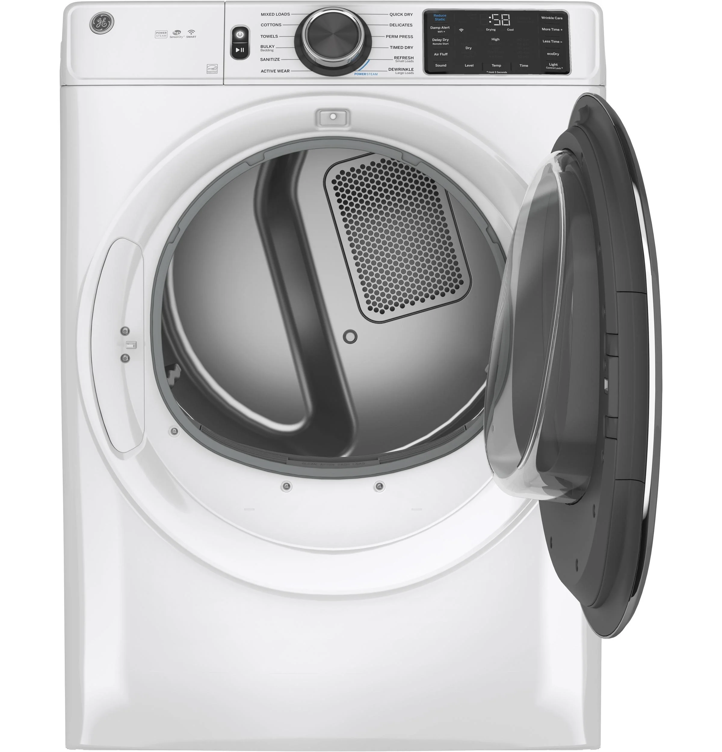 GE® 7.8 cu. ft. Capacity Smart Front Load Electric Dryer with Steam and Sanitize Cycle - Image 29