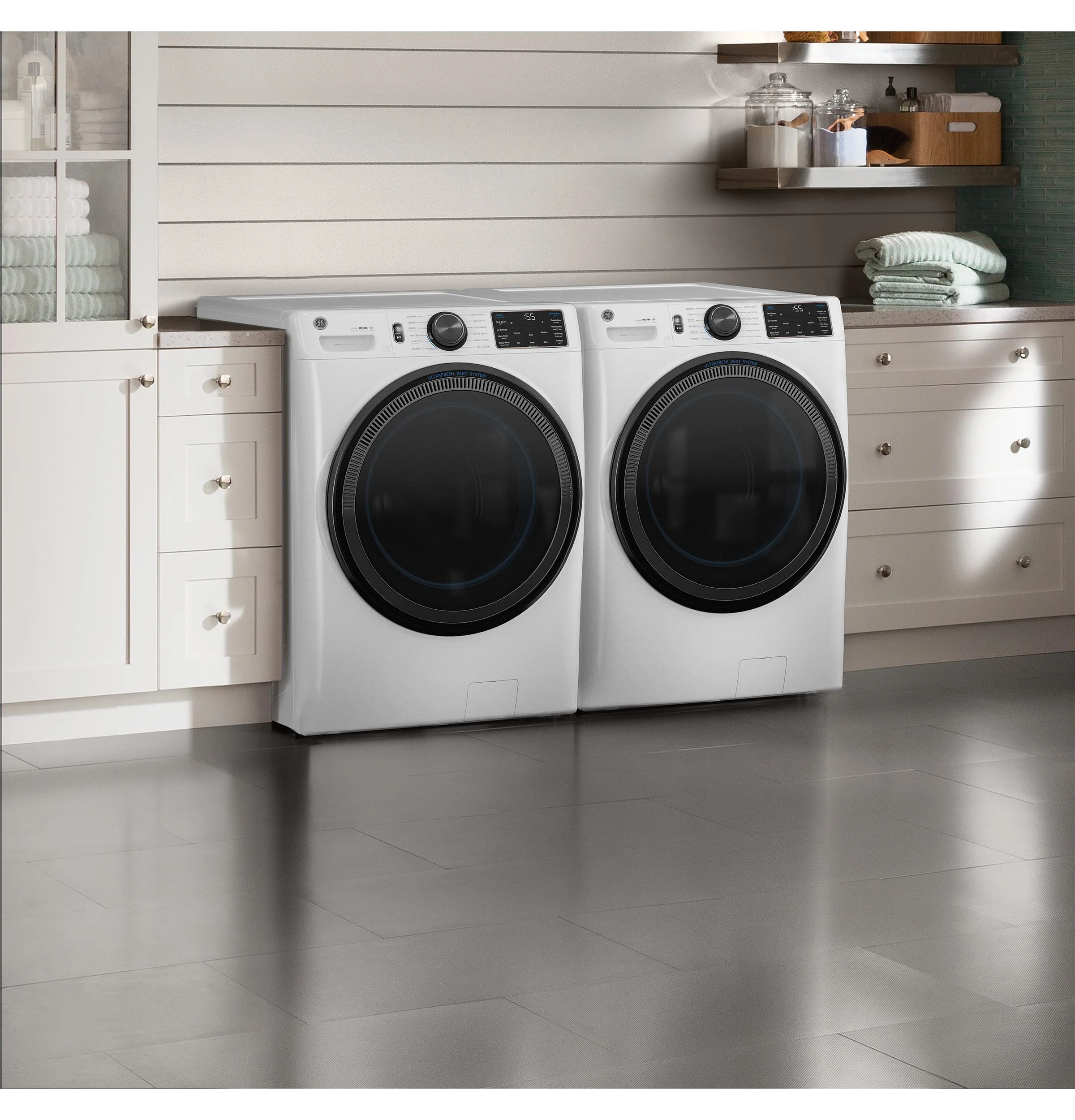 GFD65ESSVWW GE® ENERGY STAR® 7.8 cu. ft. Capacity Smart Front Load Electric Dryer with Steam and Sanitize Cycle - Image 10