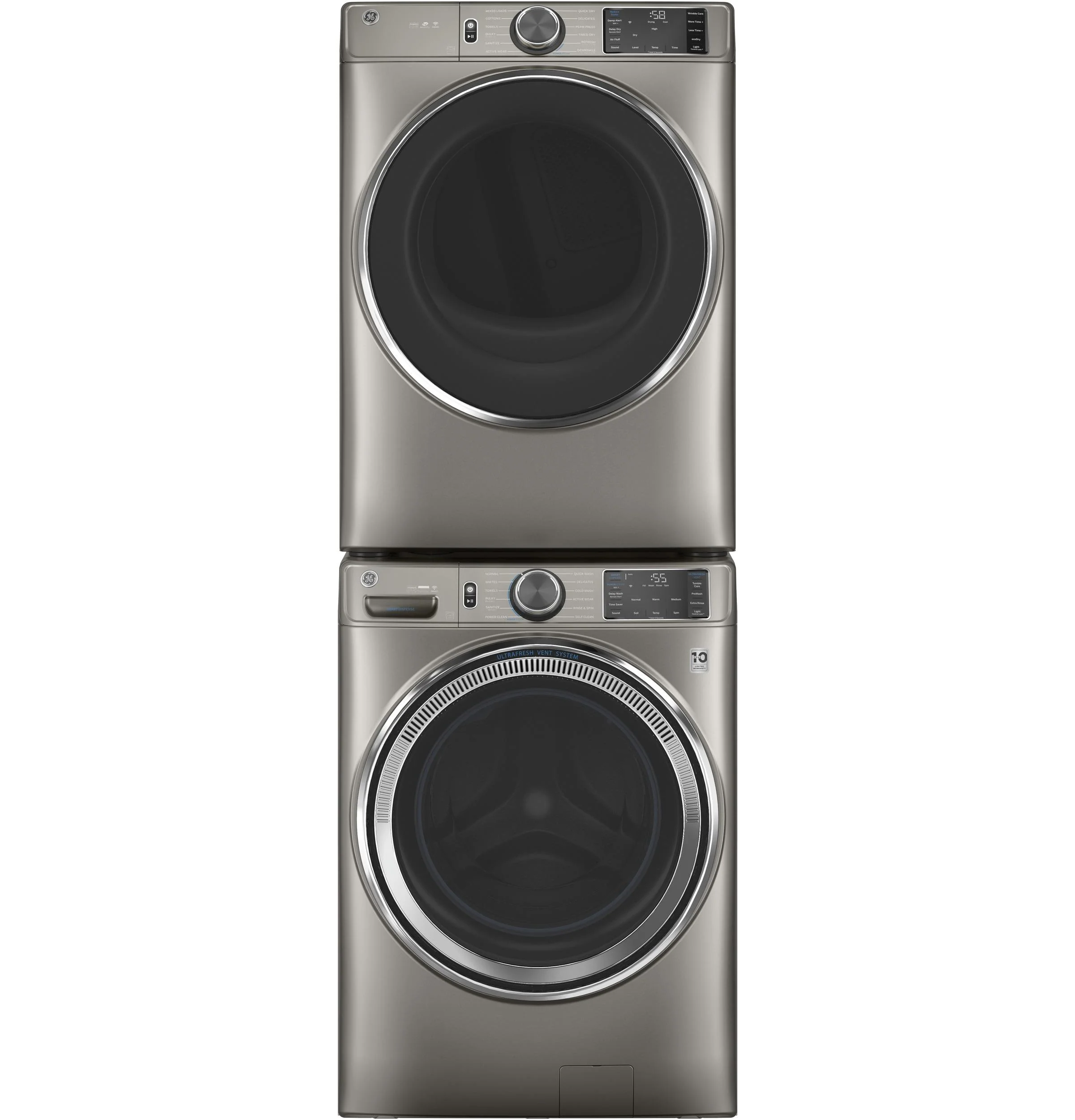 GE® 7.8 cu. ft. Capacity Smart Front Load Gas Dryer with Steam and Sanitize Cycle - Image 8