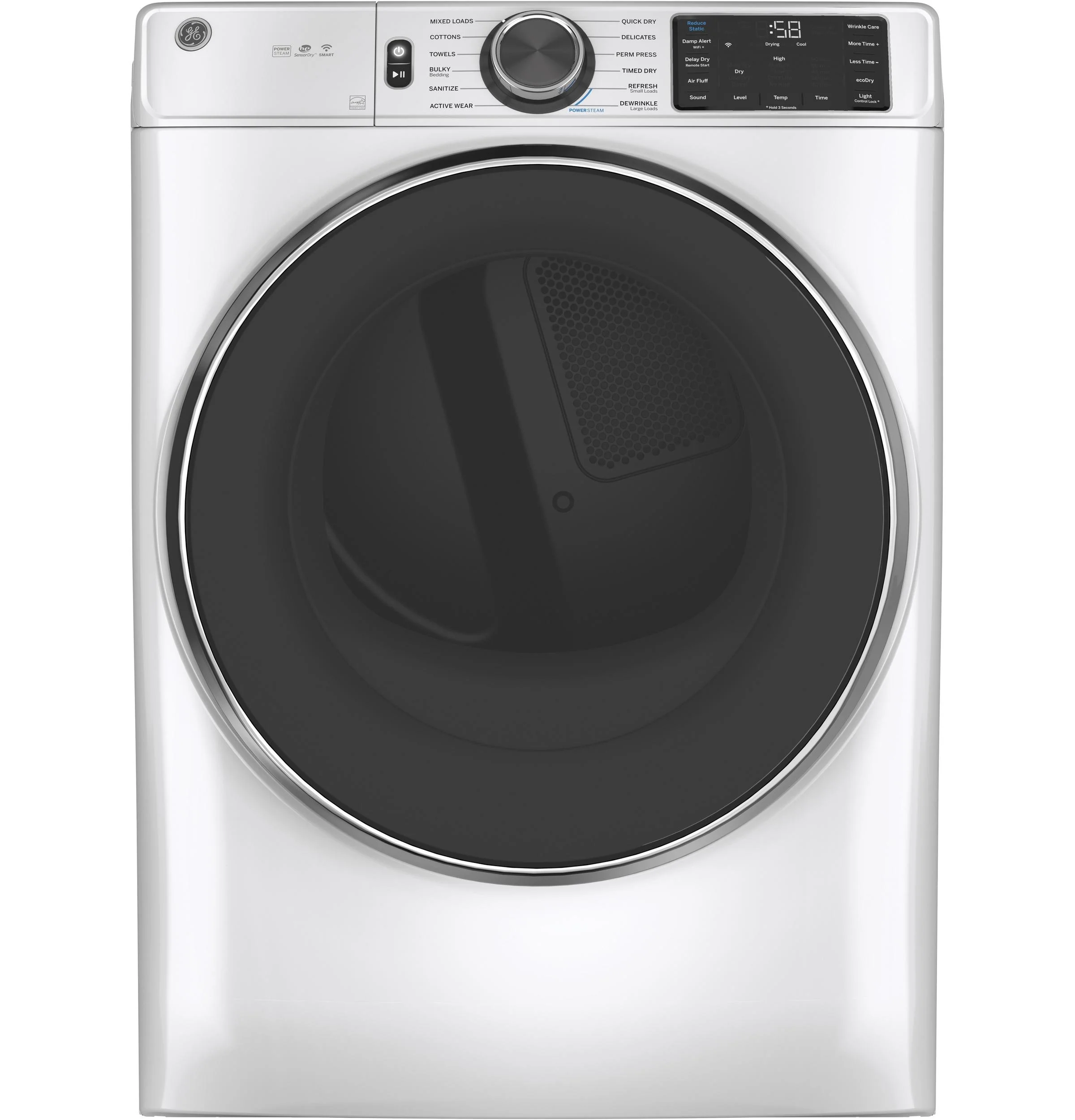 GE® 7.8 cu. ft. Capacity Smart Front Load Gas Dryer with Steam and Sanitize Cycle - Image 21
