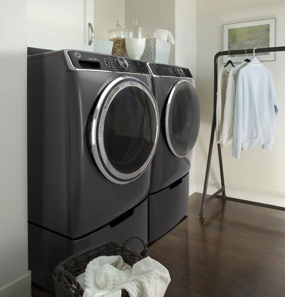 GE® 7.8 cu. ft. Capacity Smart Front Load Electric Dryer with Steam and Sanitize Cycle - Image 12