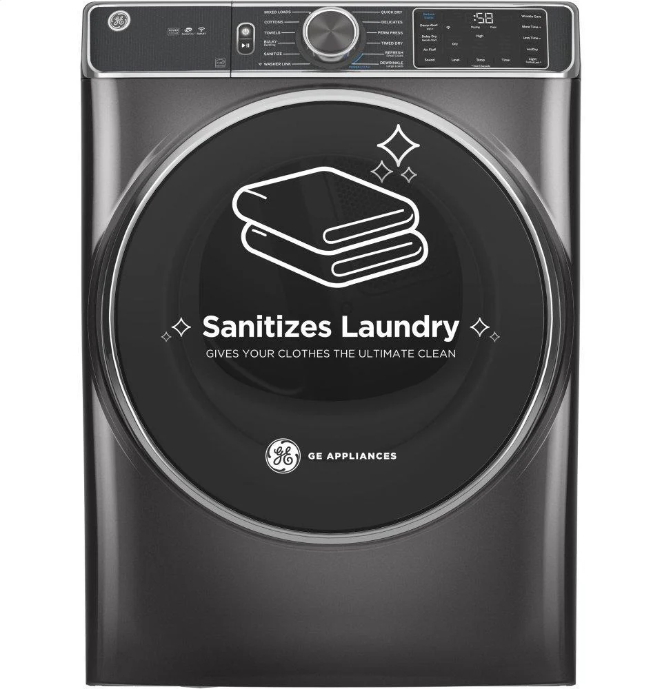 GE® 7.8 cu. ft. Capacity Smart Front Load Electric Dryer with Steam and Sanitize Cycle - Image 23