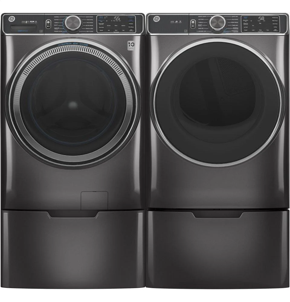 GE® 7.8 cu. ft. Capacity Smart Front Load Electric Dryer with Steam and Sanitize Cycle - Image 7