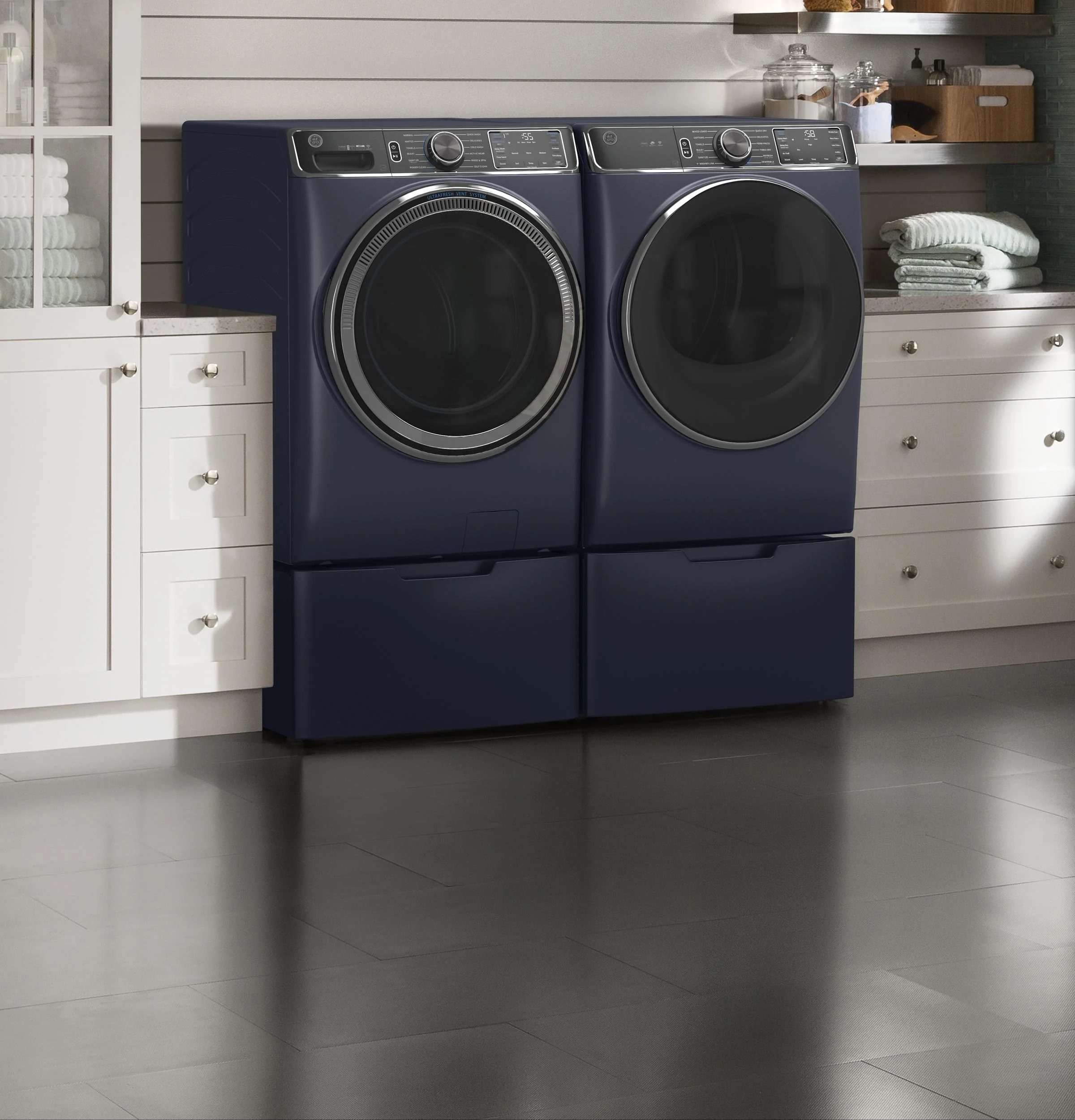 GE® ENERGY STAR® 7.8 cu. ft. Capacity Smart Front Load Electric Dryer with Steam and Sanitize Cycle - Image 40