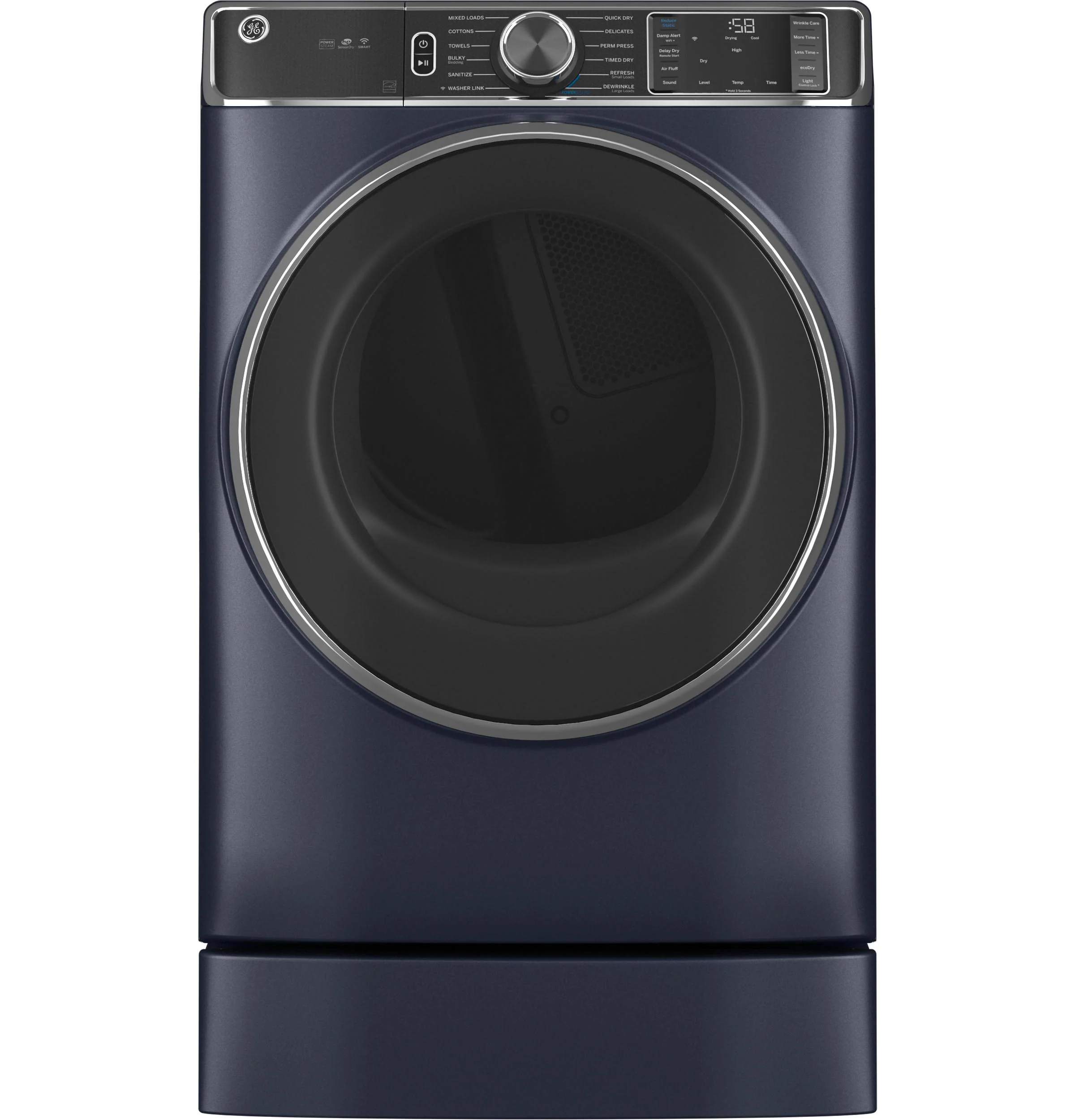 GE® ENERGY STAR® 7.8 cu. ft. Capacity Smart Front Load Electric Dryer with Steam and Sanitize Cycle - Image 44