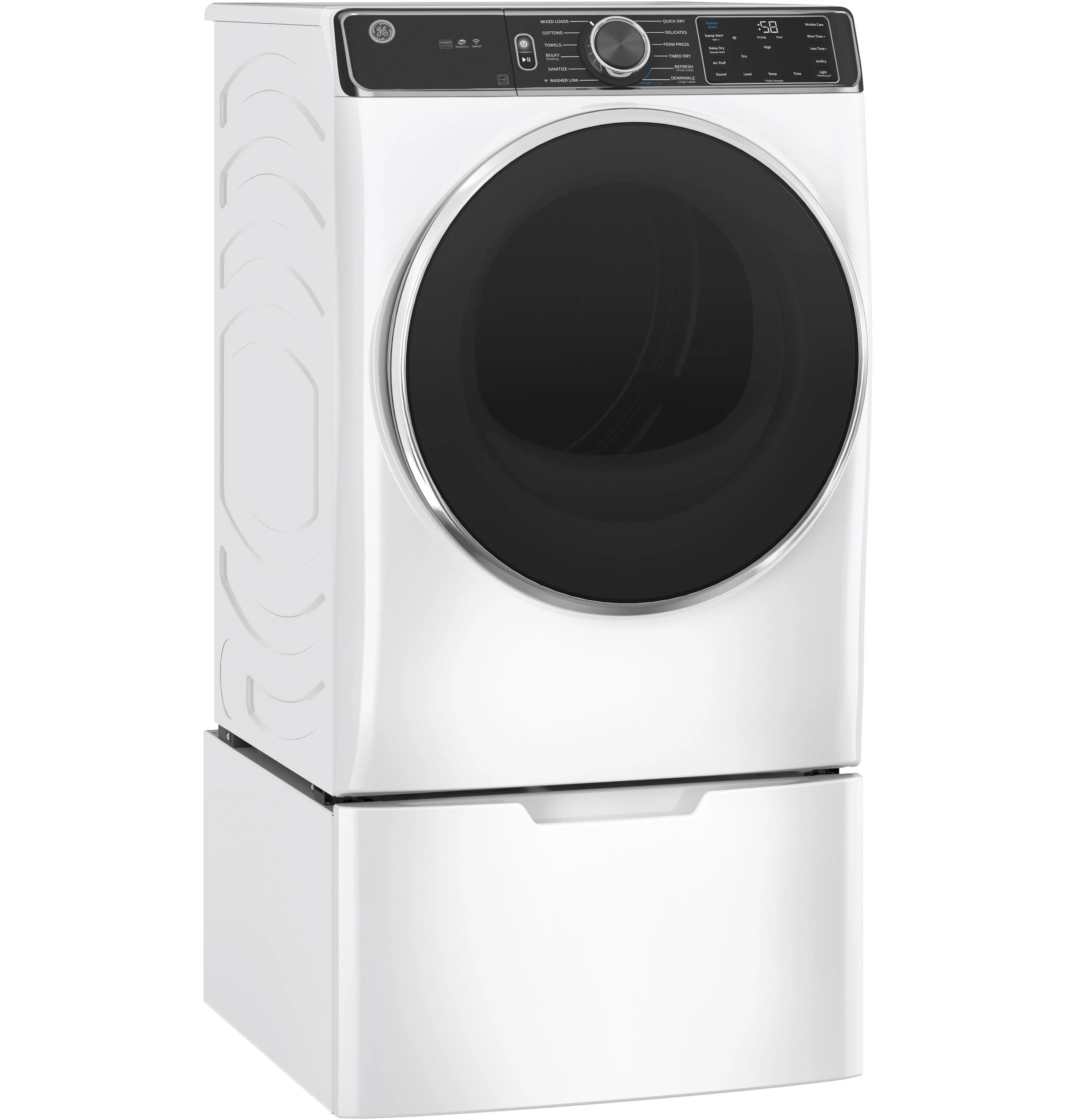 GE® ENERGY STAR® 7.8 cu. ft. Capacity Smart Front Load Electric Dryer with Steam and Sanitize Cycle - Image 3