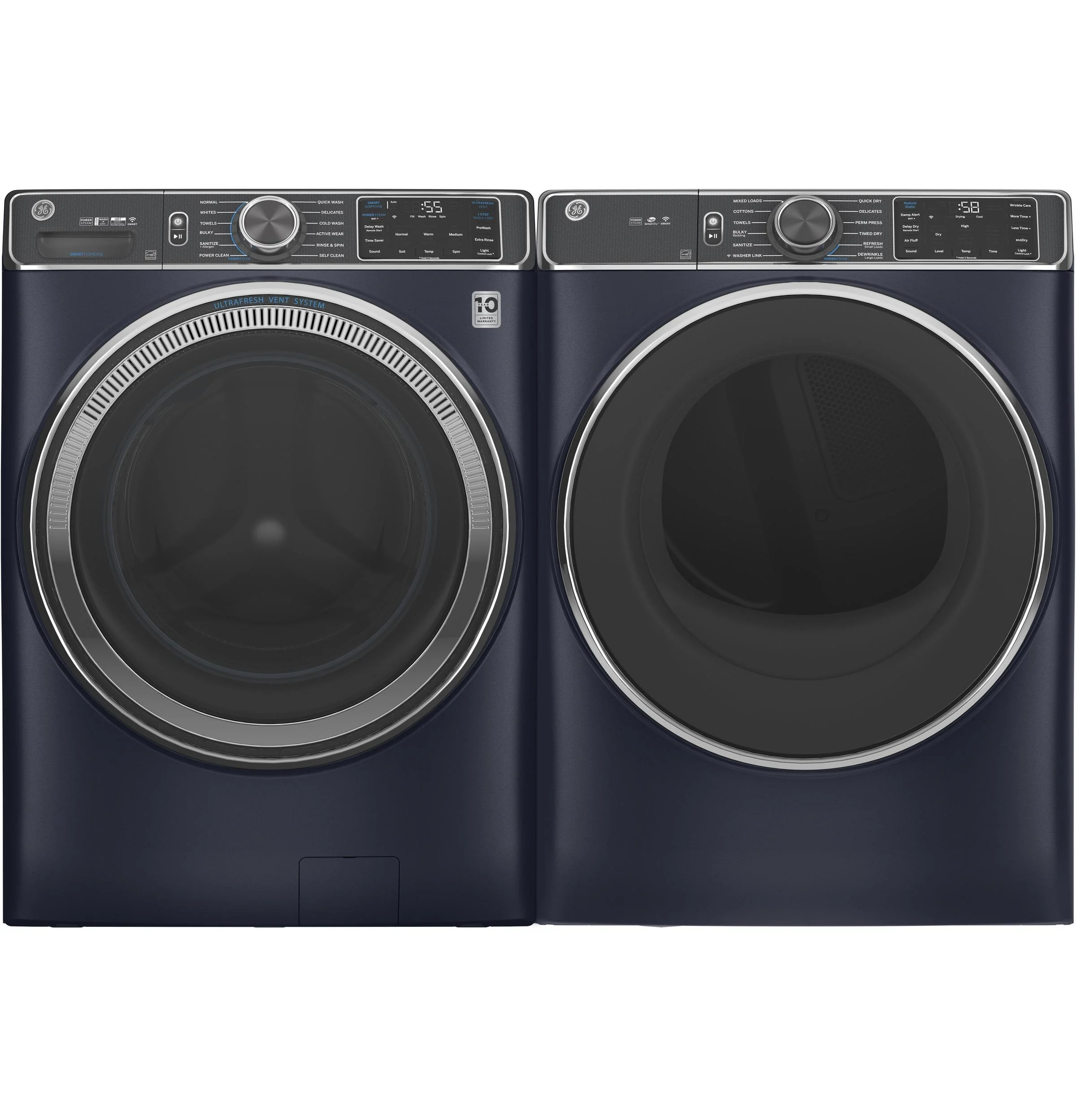 GE® ENERGY STAR® 7.8 cu. ft. Capacity Smart Front Load Gas Dryer with Steam and Sanitize Cycle - Image 28