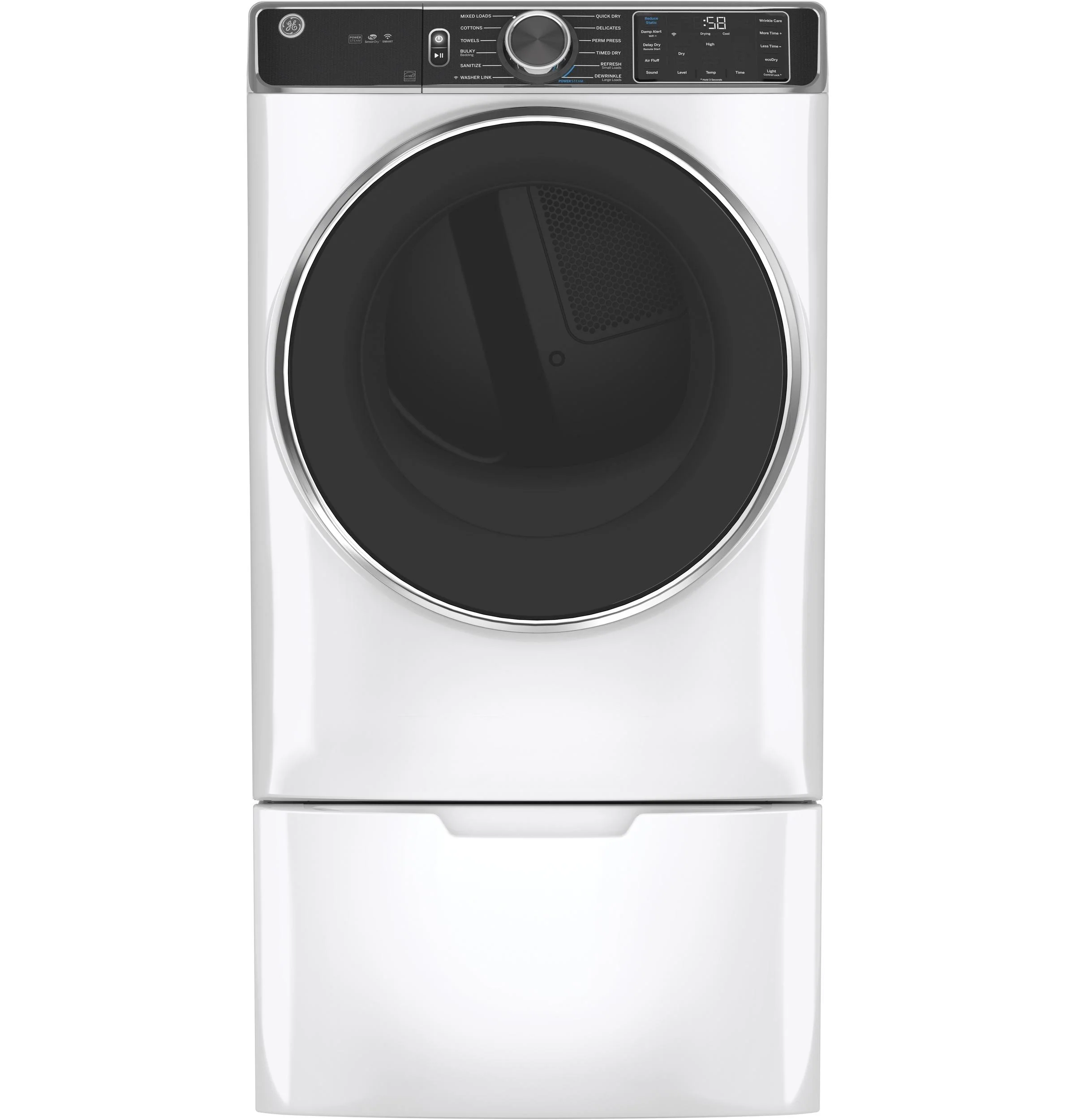 GE® ENERGY STAR® 7.8 cu. ft. Capacity Smart Front Load Gas Dryer with Steam and Sanitize Cycle - Image 23