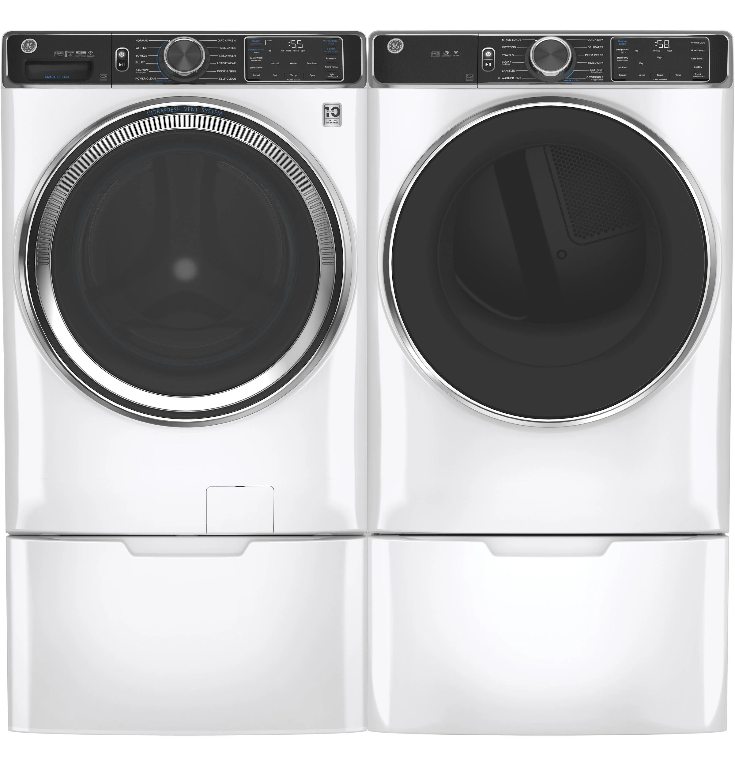 GE® ENERGY STAR® 7.8 cu. ft. Capacity Smart Front Load Gas Dryer with Steam and Sanitize Cycle - Image 26