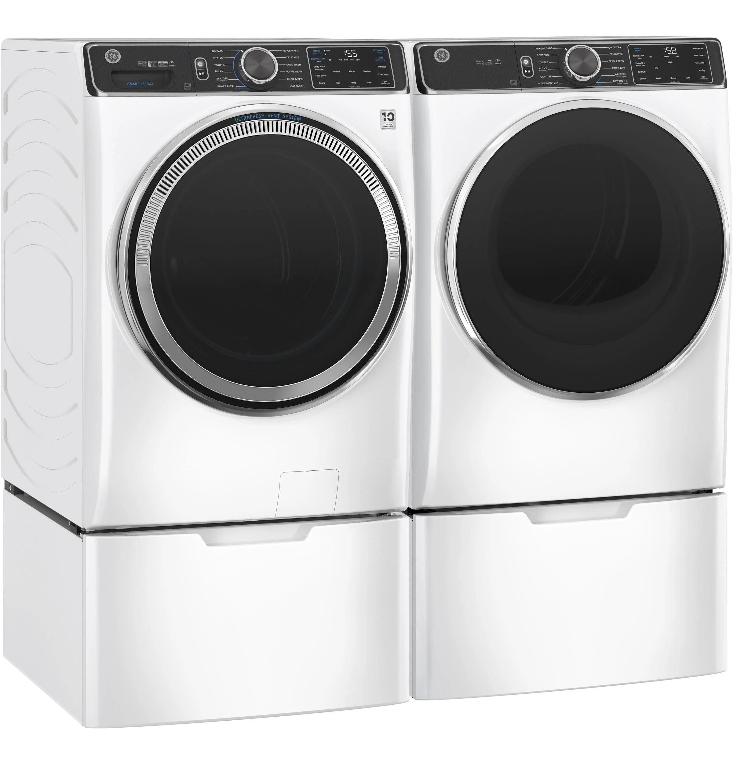 GE® ENERGY STAR® 7.8 cu. ft. Capacity Smart Front Load Gas Dryer with Steam and Sanitize Cycle - Image 6