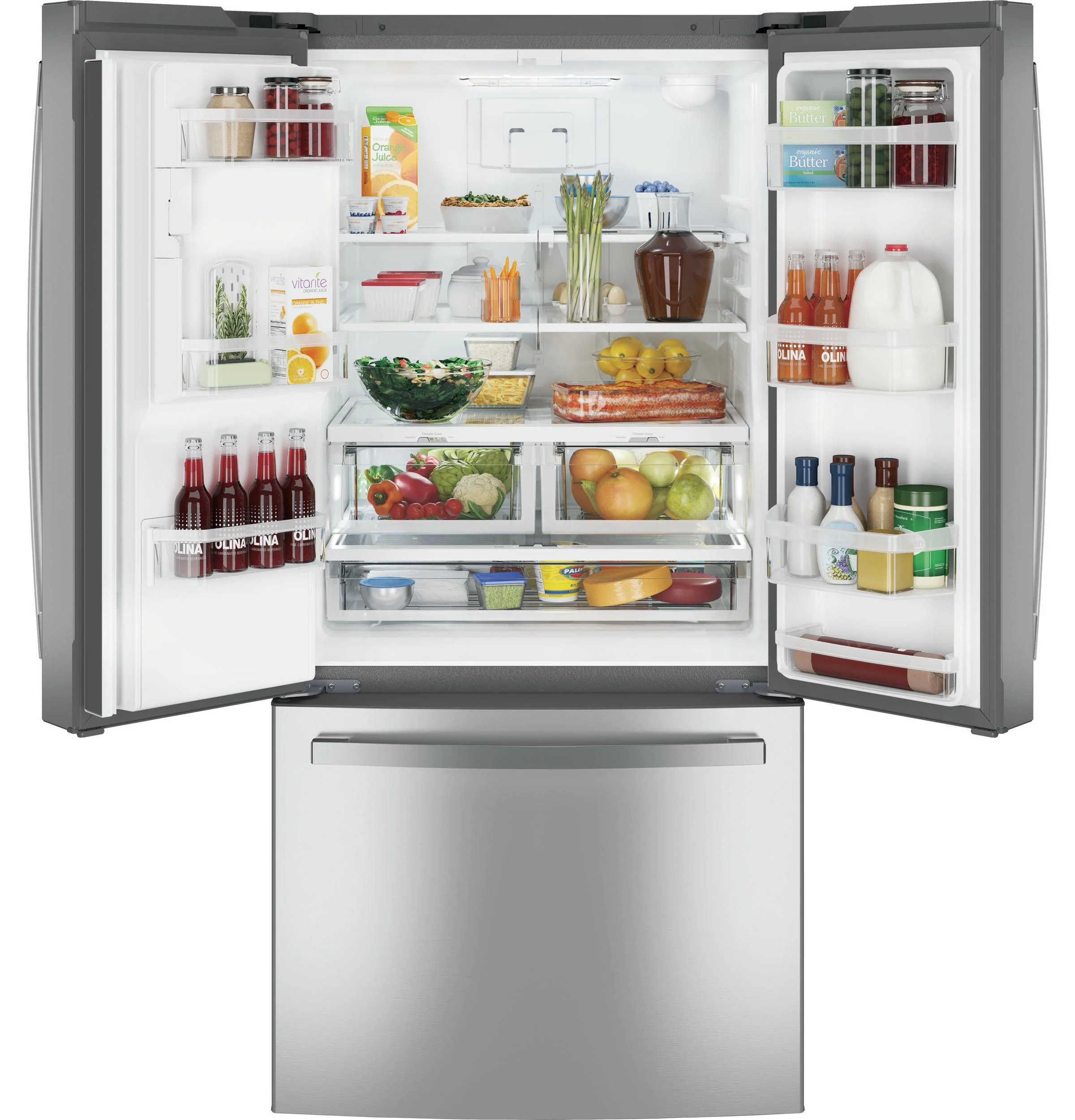 GFE24JYKFS GE® ENERGY STAR® 23.6 Cu. Ft. French-Door Refrigerator - Image 2