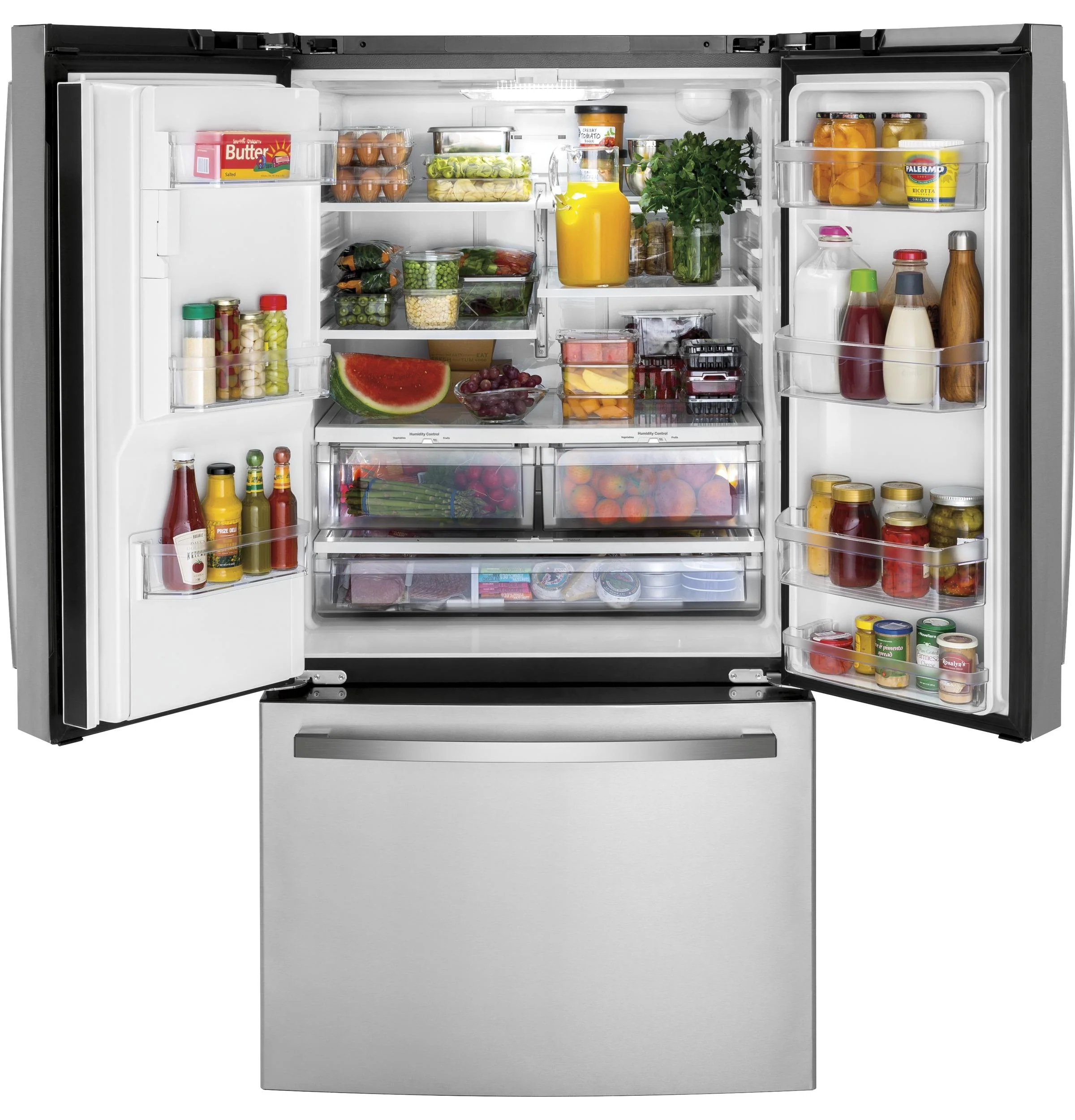 GFE26JYMFS GE ENERGY STAR 25.7 Cu. Ft. Fingerprint Resistant French-Door Refrigerator - Image 11