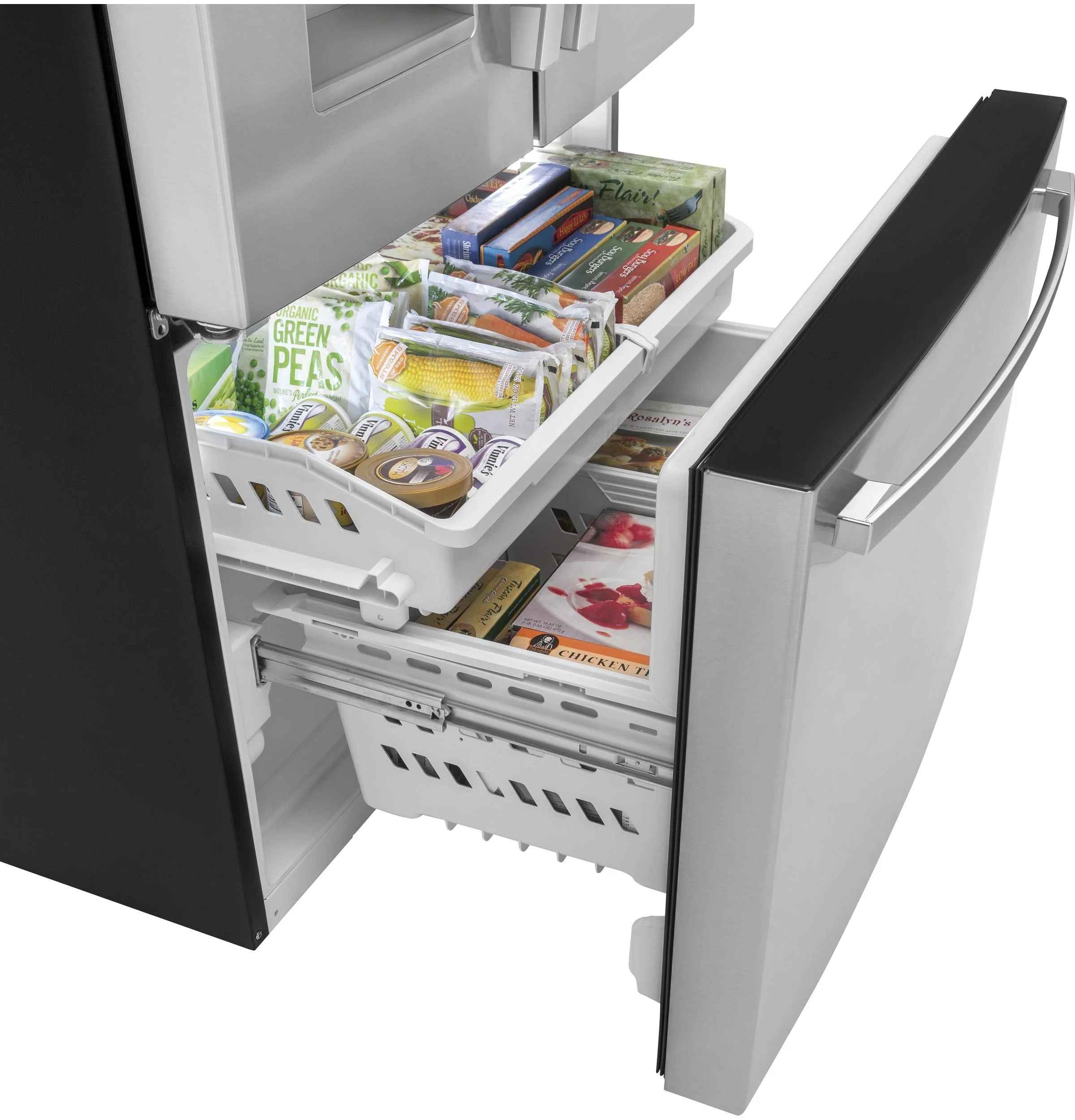 GFE26JYMFS GE ENERGY STAR 25.7 Cu. Ft. Fingerprint Resistant French-Door Refrigerator - Image 6