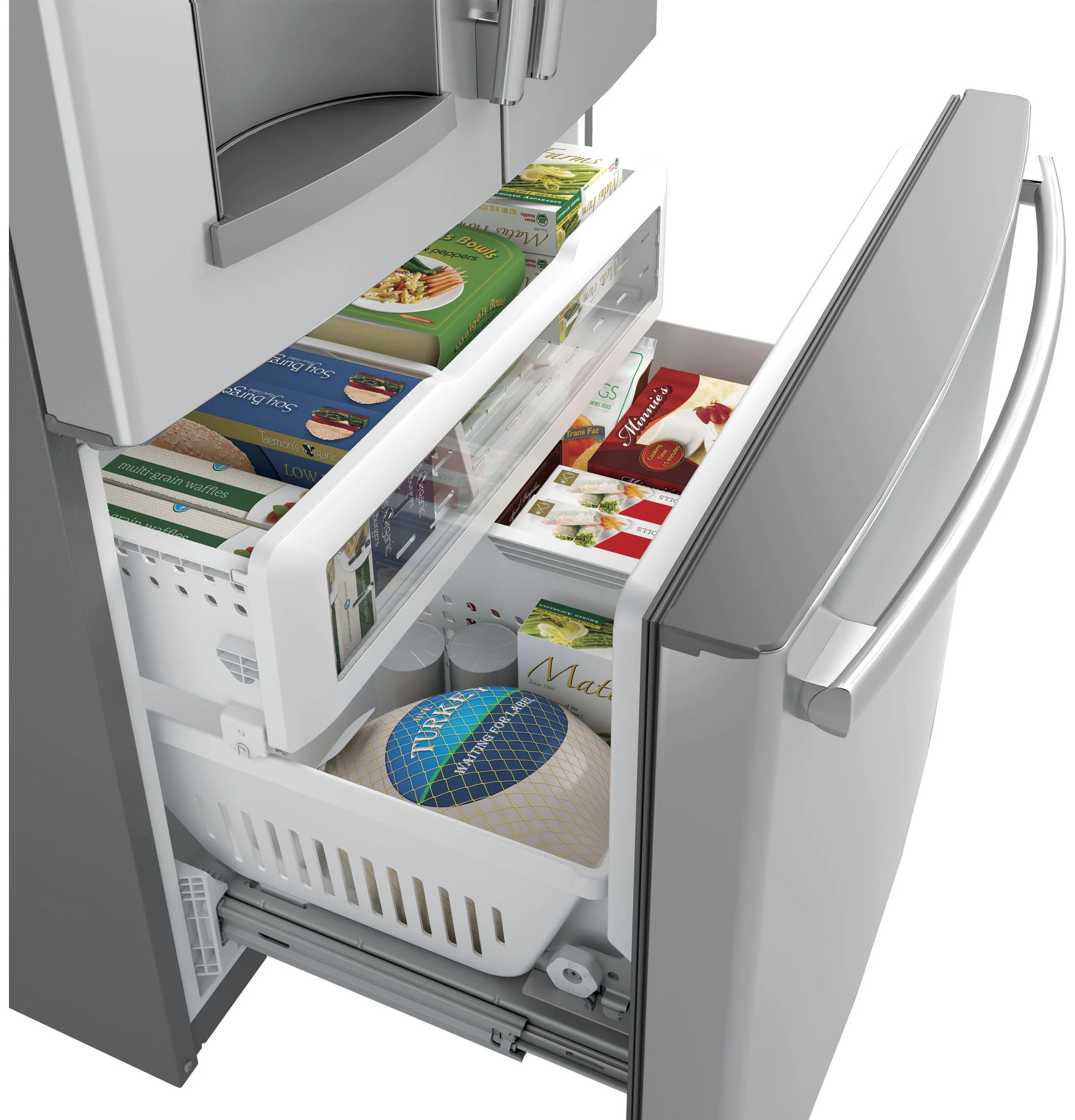 GFE28GYNFS GE® ENERGY STAR® 27.7 Cu. Ft. Fingerprint Resistant French-Door Refrigerator - Image 15