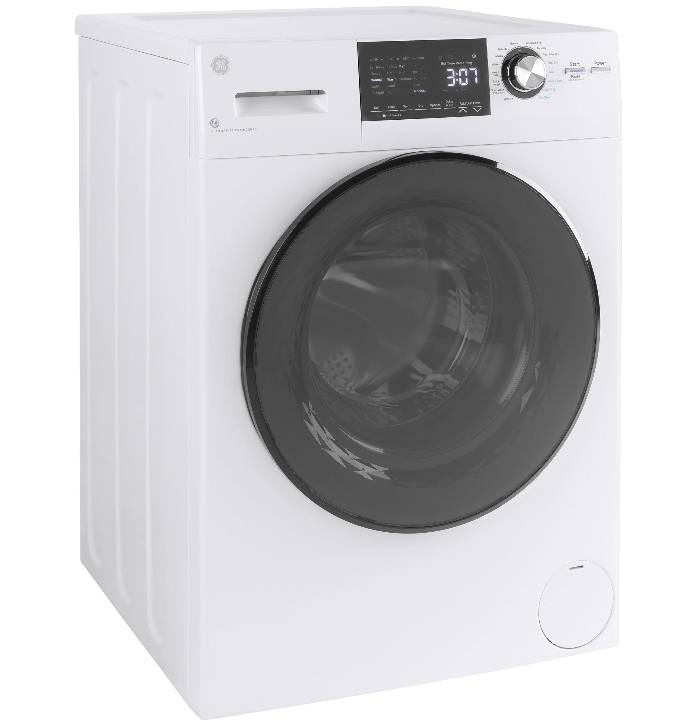 GFQ14ESSNWW GE® 24" 2.4 cu. ft.Capacity Front Load Washer/Condenser Dryer Combo - Image 3