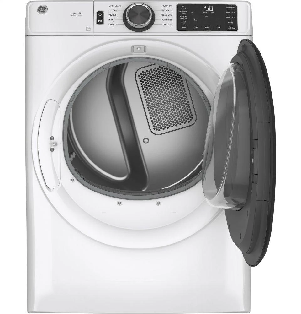 GFV55ESSNWW GE® Long Vent 7.8 cu. ft. Capacity Smart Electric Dryer with Sanitize Cycle - Image 10