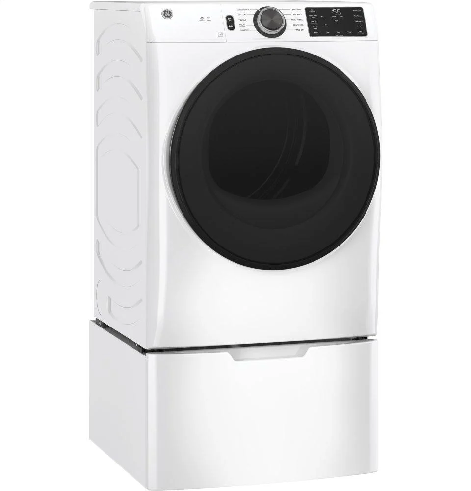 GFV55ESSNWW GE® Long Vent 7.8 cu. ft. Capacity Smart Electric Dryer with Sanitize Cycle - Image 4