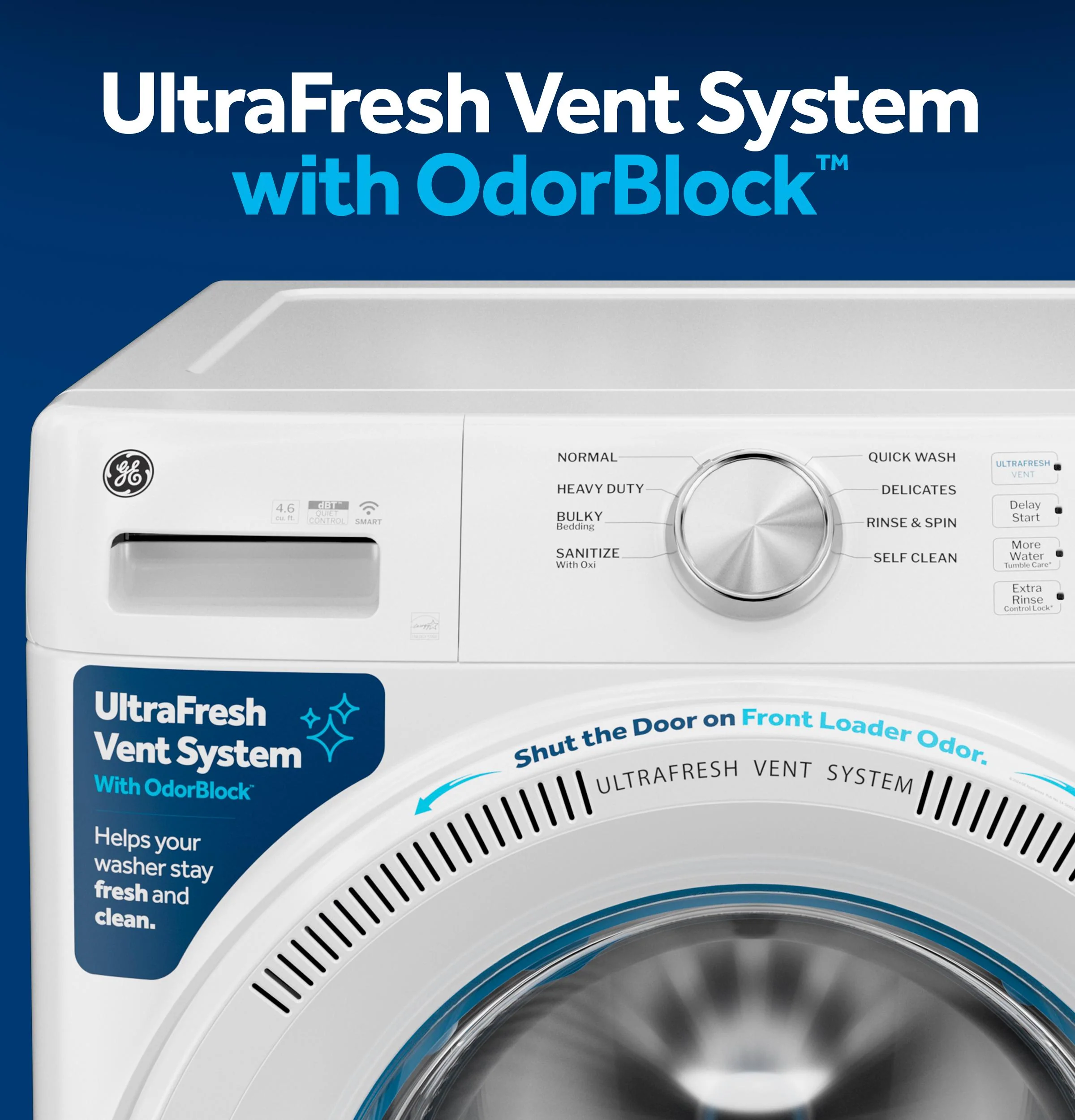 GFW350SPYDS GE® ENERGY STAR® 4.6 cu. ft. Capacity Smart Front Load Washer with UltraFresh Vent System with OdorBlock™ - Image 15