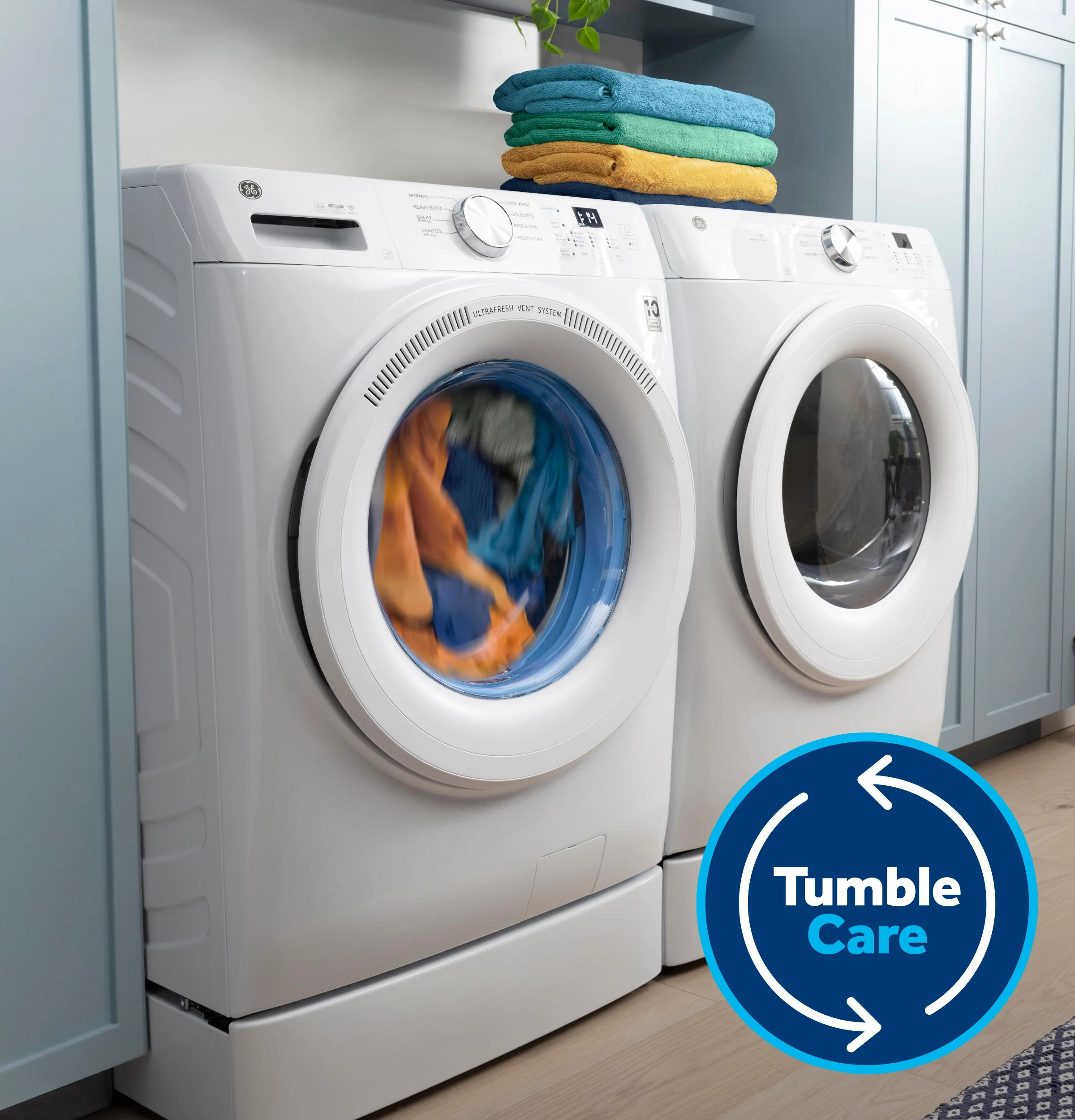 GFW350SPYDS GE® ENERGY STAR® 4.6 cu. ft. Capacity Smart Front Load Washer with UltraFresh Vent System with OdorBlock™ - Image 16