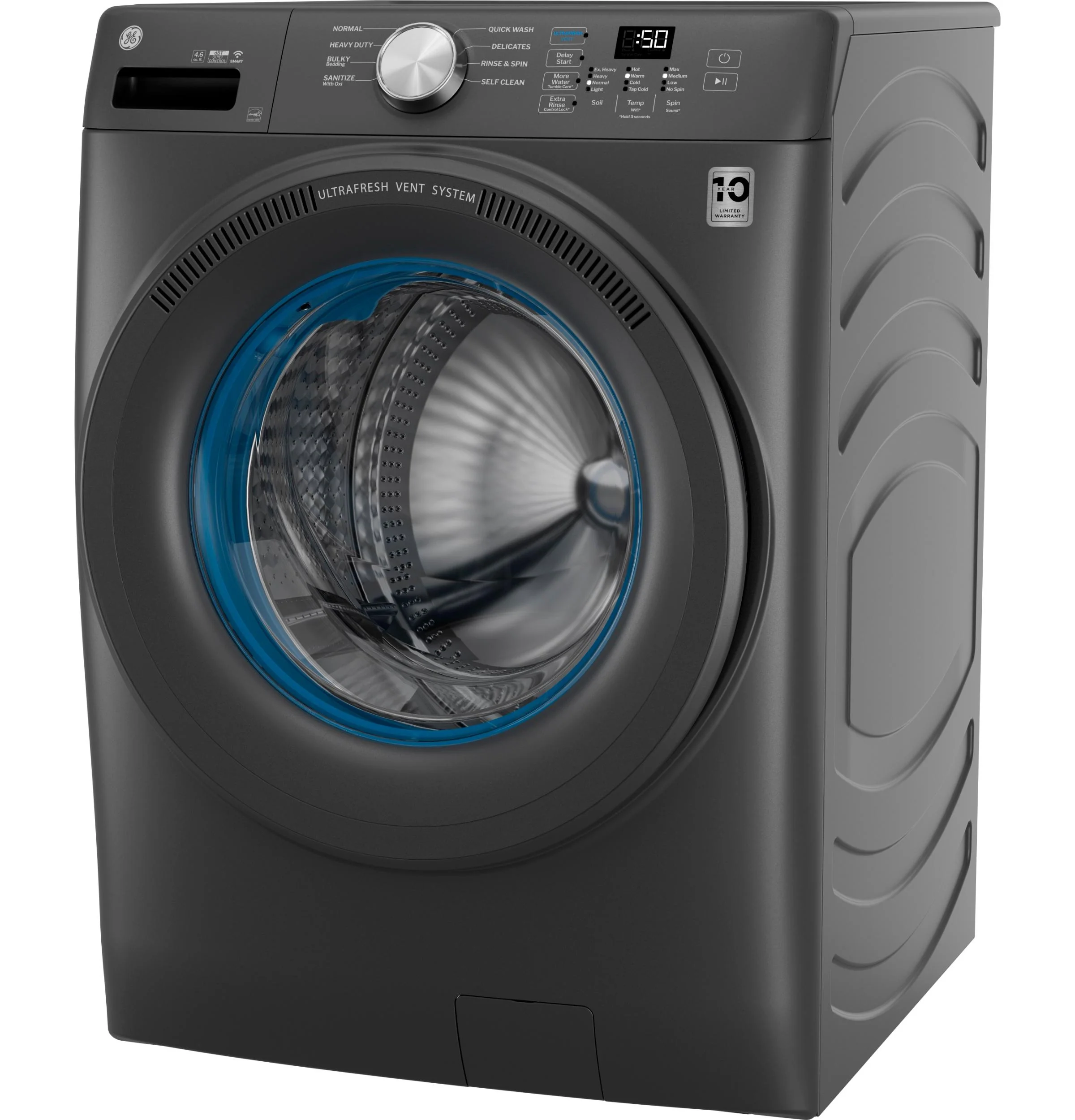 GFW350SPYDS GE® ENERGY STAR® 4.6 cu. ft. Capacity Smart Front Load Washer with UltraFresh Vent System with OdorBlock™ - Image 5