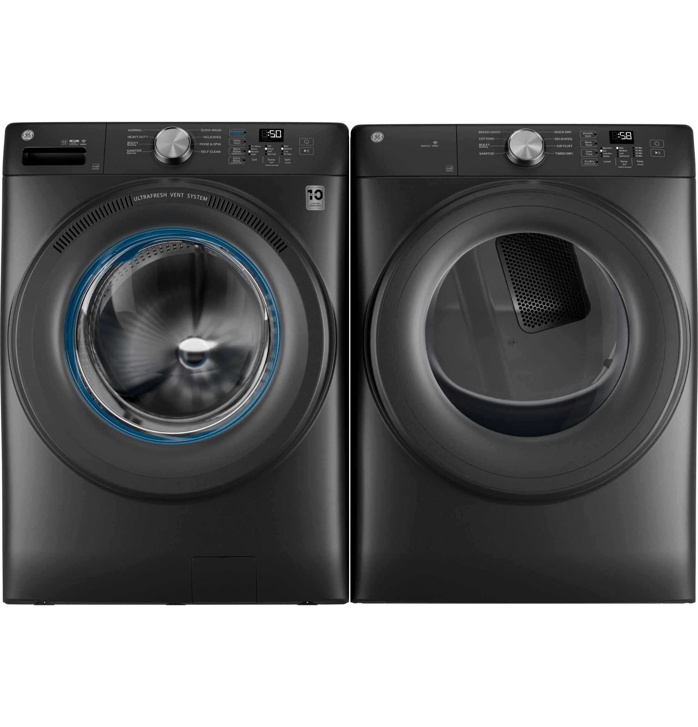 GFW350SPYDS GE® ENERGY STAR® 4.6 cu. ft. Capacity Smart Front Load Washer with UltraFresh Vent System with OdorBlock™ - Image 7