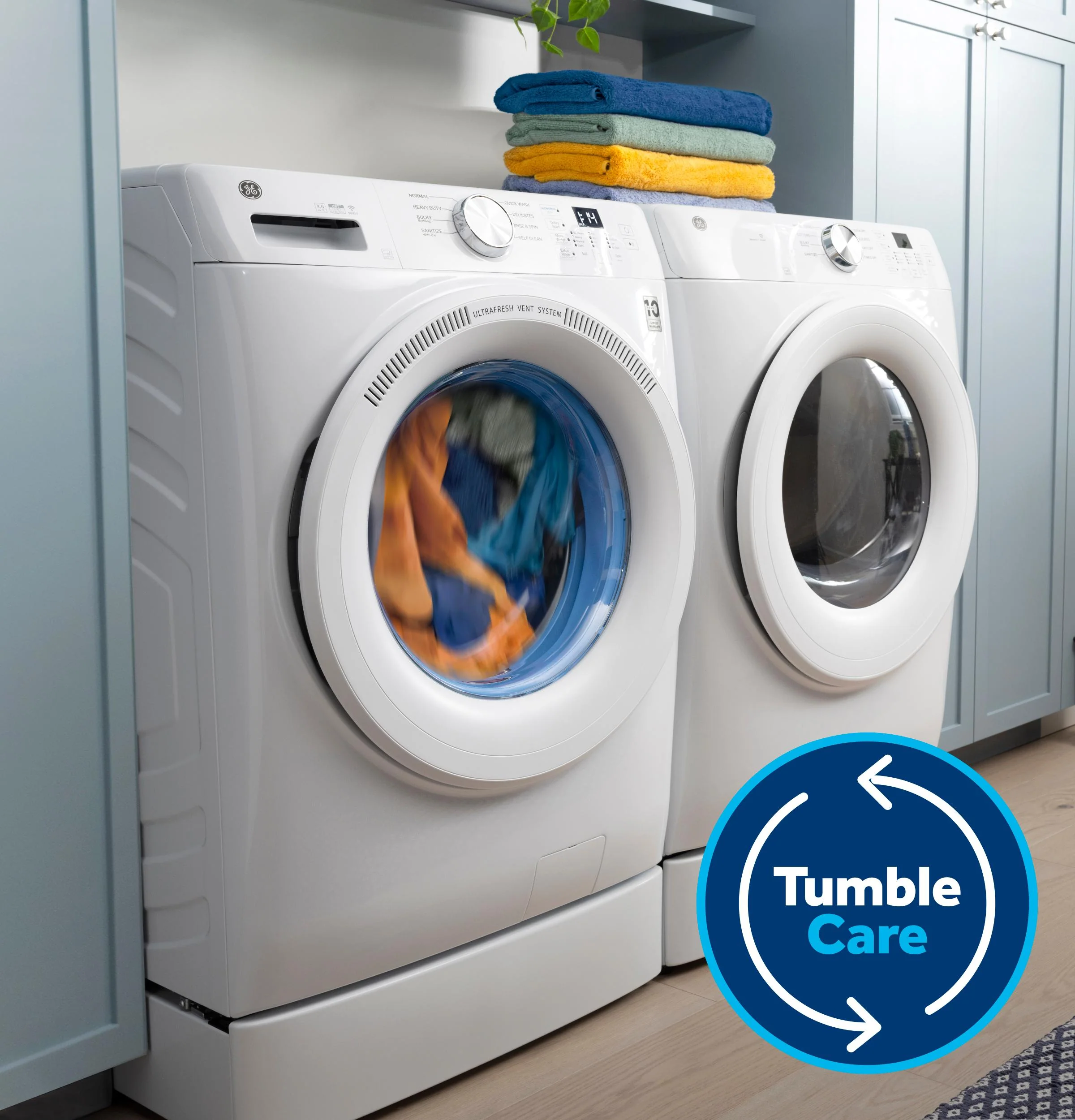 GFW350SSYWW GE® ENERGY STAR® 4.6 cu. ft. Capacity Smart Front Load Washer with UltraFresh Vent System with OdorBlock™ - Image 15