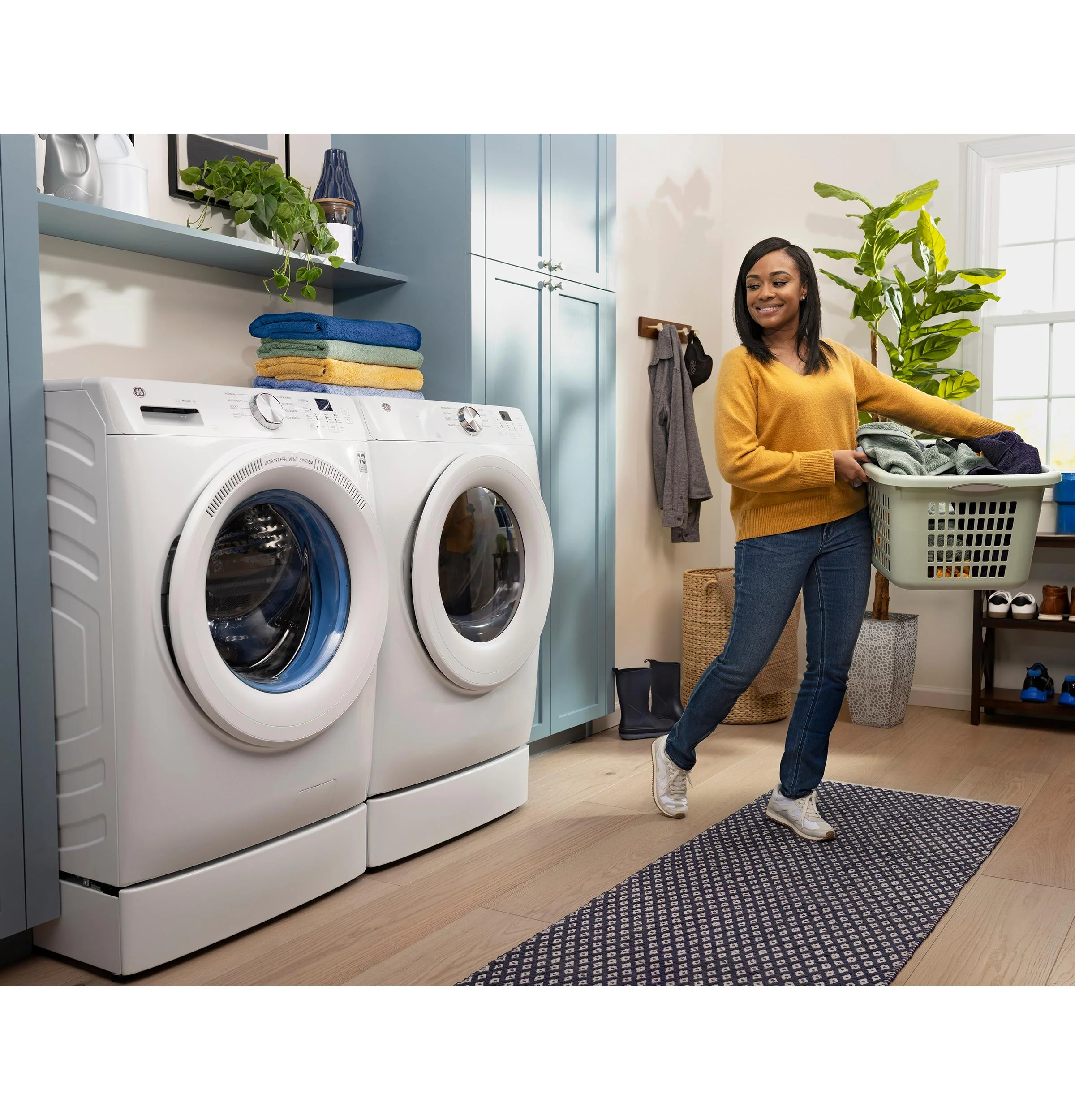 GFW350SSYWW GE® ENERGY STAR® 4.6 cu. ft. Capacity Smart Front Load Washer with UltraFresh Vent System with OdorBlock™ - Image 24