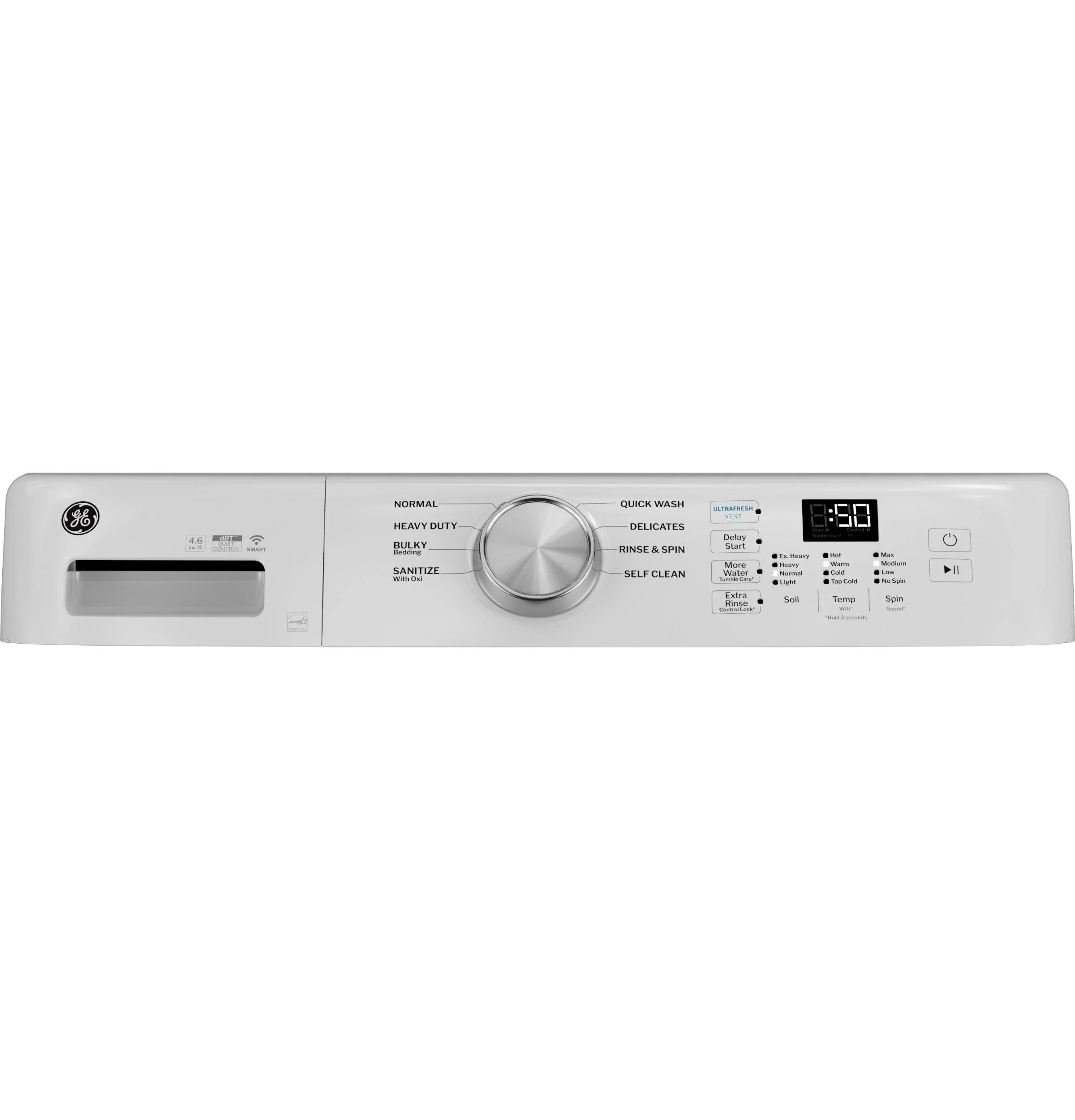 GFW350SSYWW GE® ENERGY STAR® 4.6 cu. ft. Capacity Smart Front Load Washer with UltraFresh Vent System with OdorBlock™ - Image 3