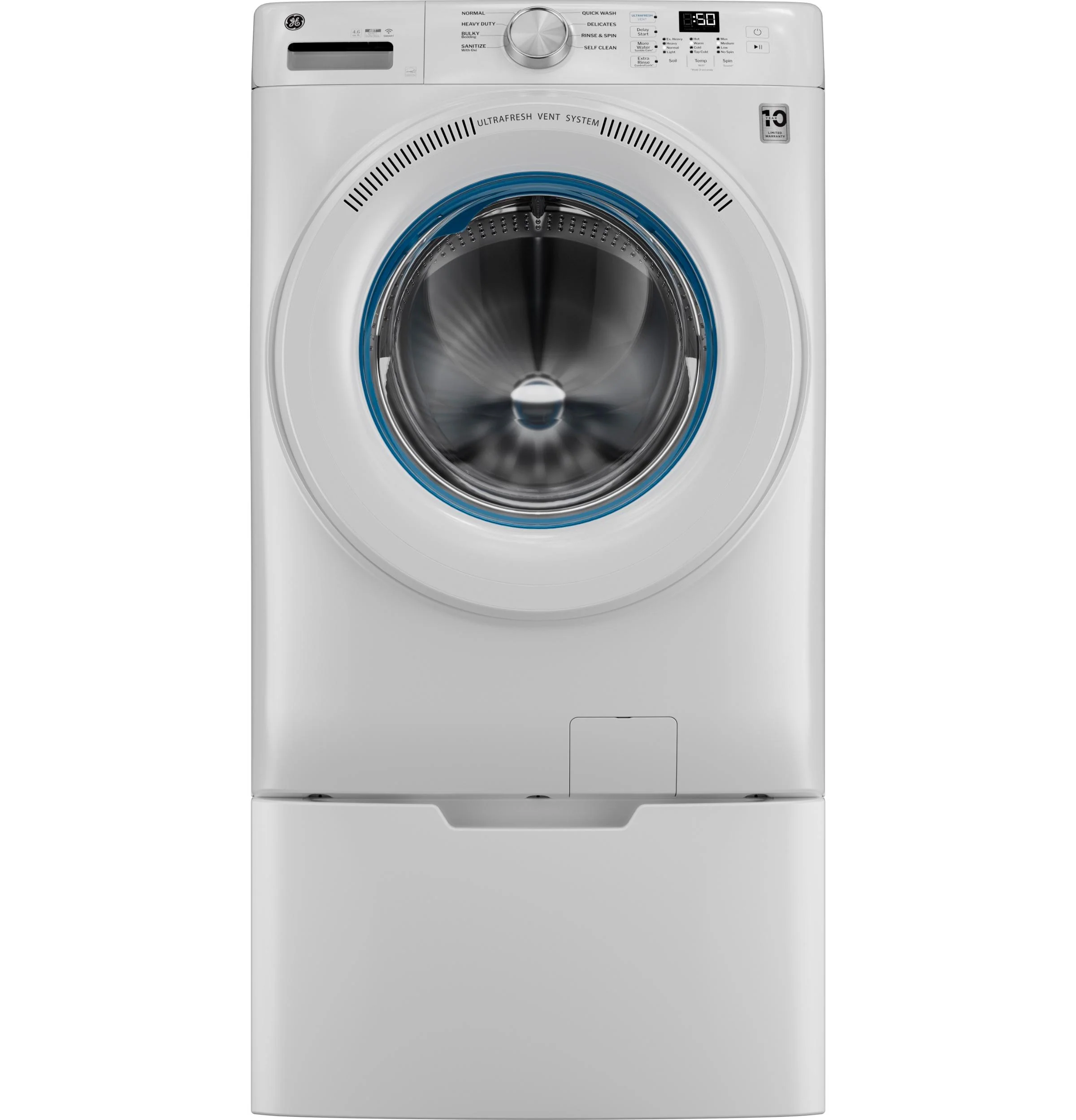 GFW350SSYWW GE® ENERGY STAR® 4.6 cu. ft. Capacity Smart Front Load Washer with UltraFresh Vent System with OdorBlock™ - Image 5