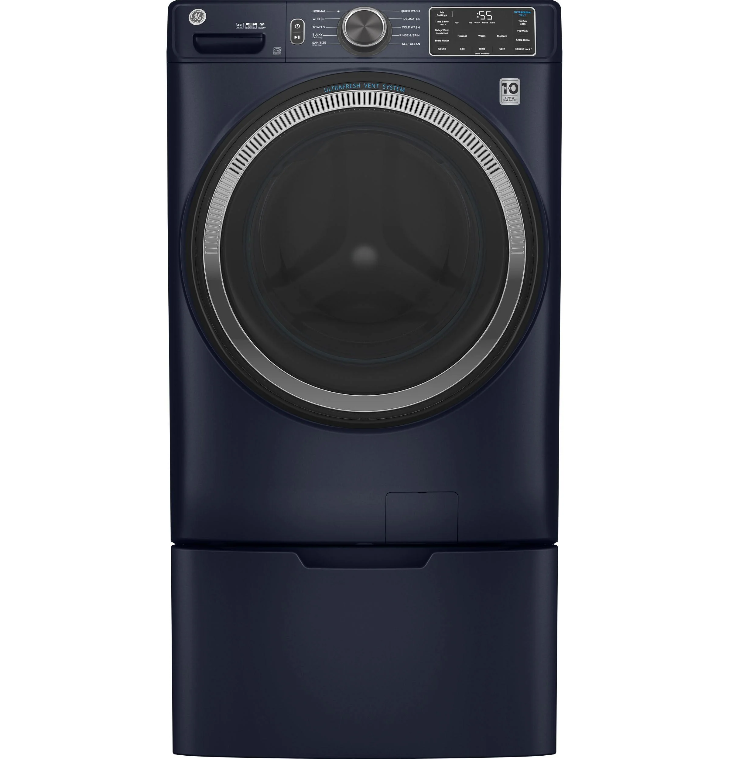 GFW550SPRRS GE® ENERGY STAR® 4.8 cu. ft. Capacity Smart Front Load Washer with UltraFresh Vent System with OdorBlock™ and Sanitize w/Oxi - Image 15