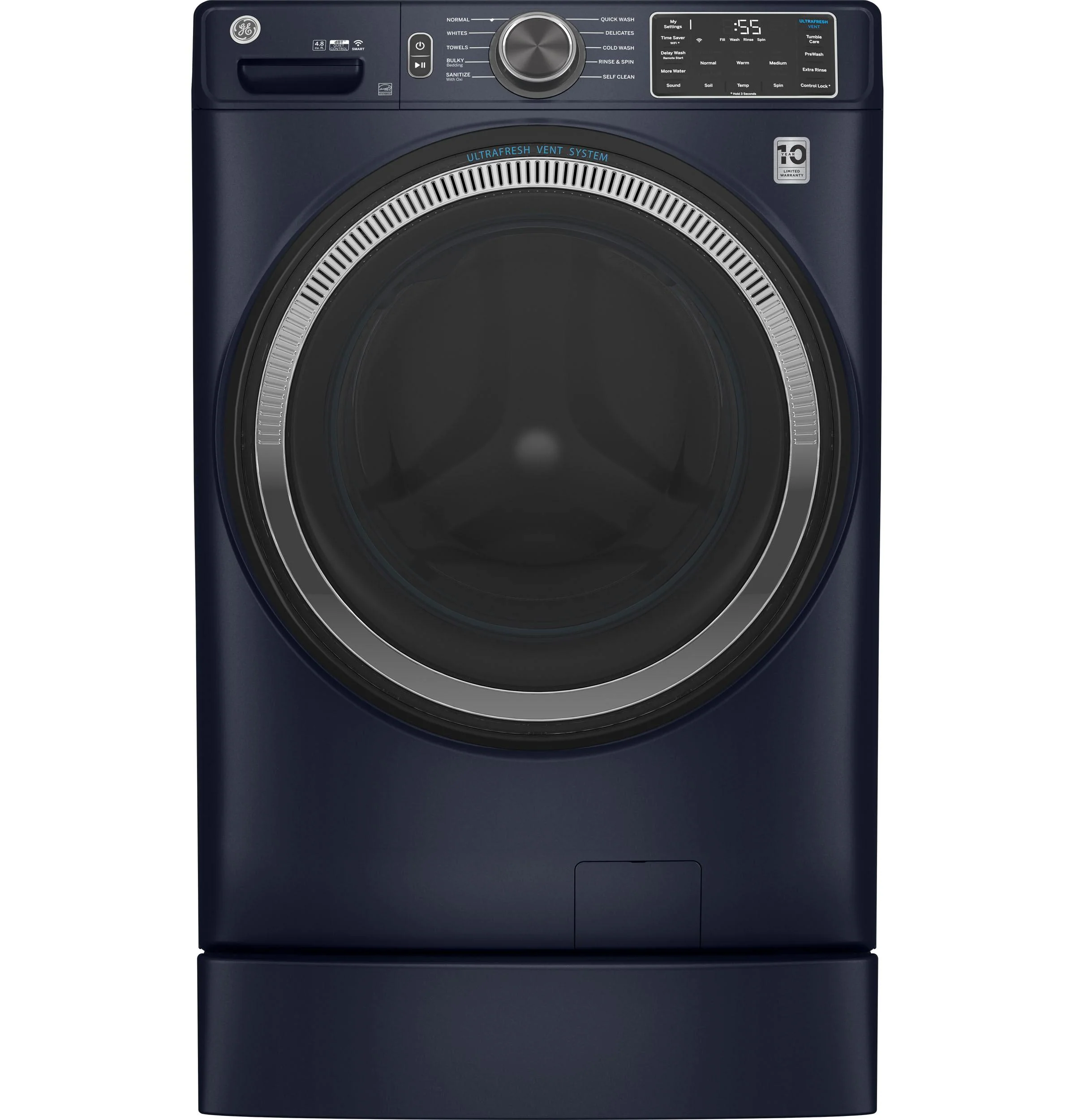 GFW550SPRRS GE® ENERGY STAR® 4.8 cu. ft. Capacity Smart Front Load Washer with UltraFresh Vent System with OdorBlock™ and Sanitize w/Oxi - Image 16