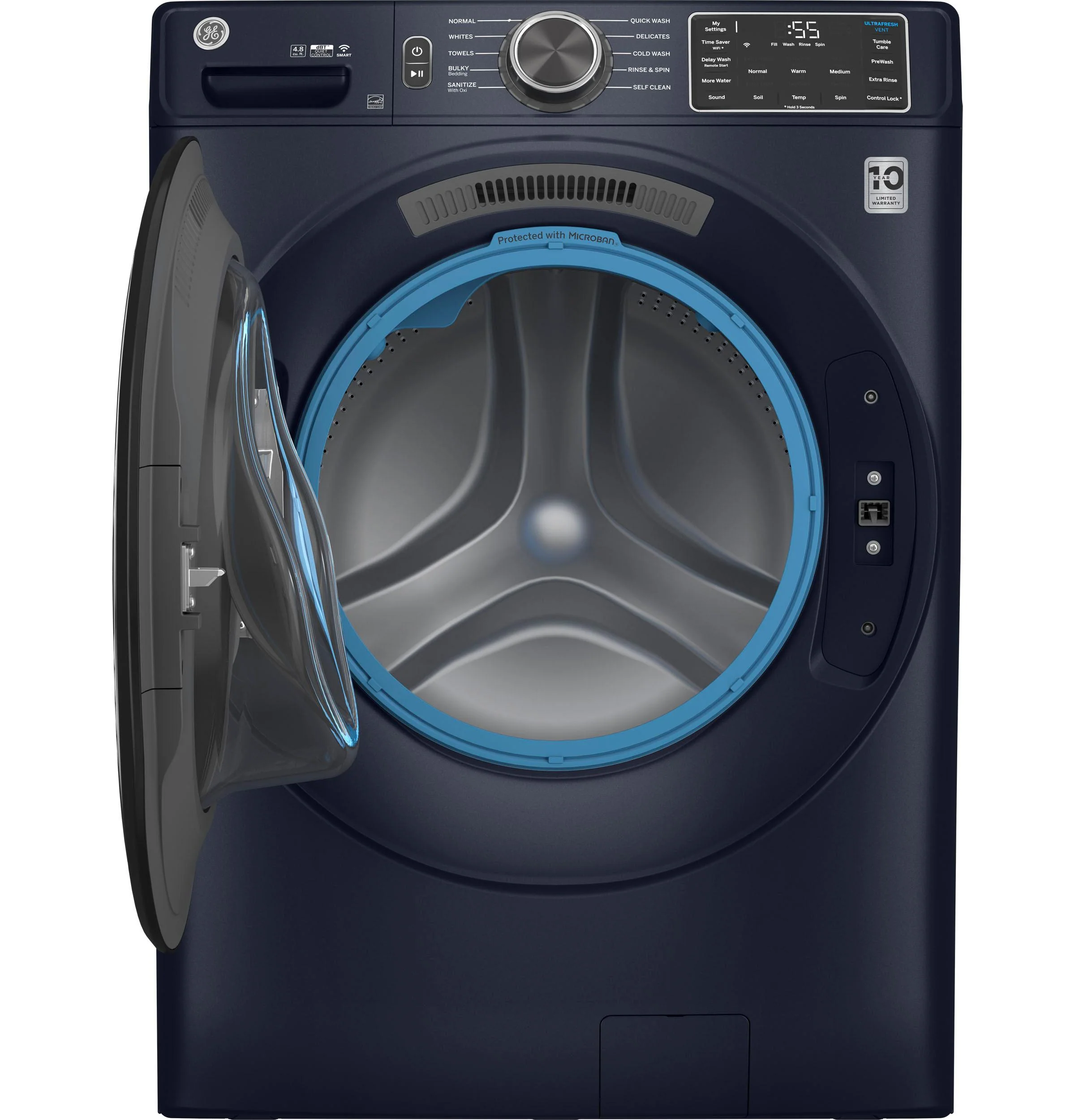 GFW550SPRRS GE® ENERGY STAR® 4.8 cu. ft. Capacity Smart Front Load Washer with UltraFresh Vent System with OdorBlock™ and Sanitize w/Oxi - Image 4