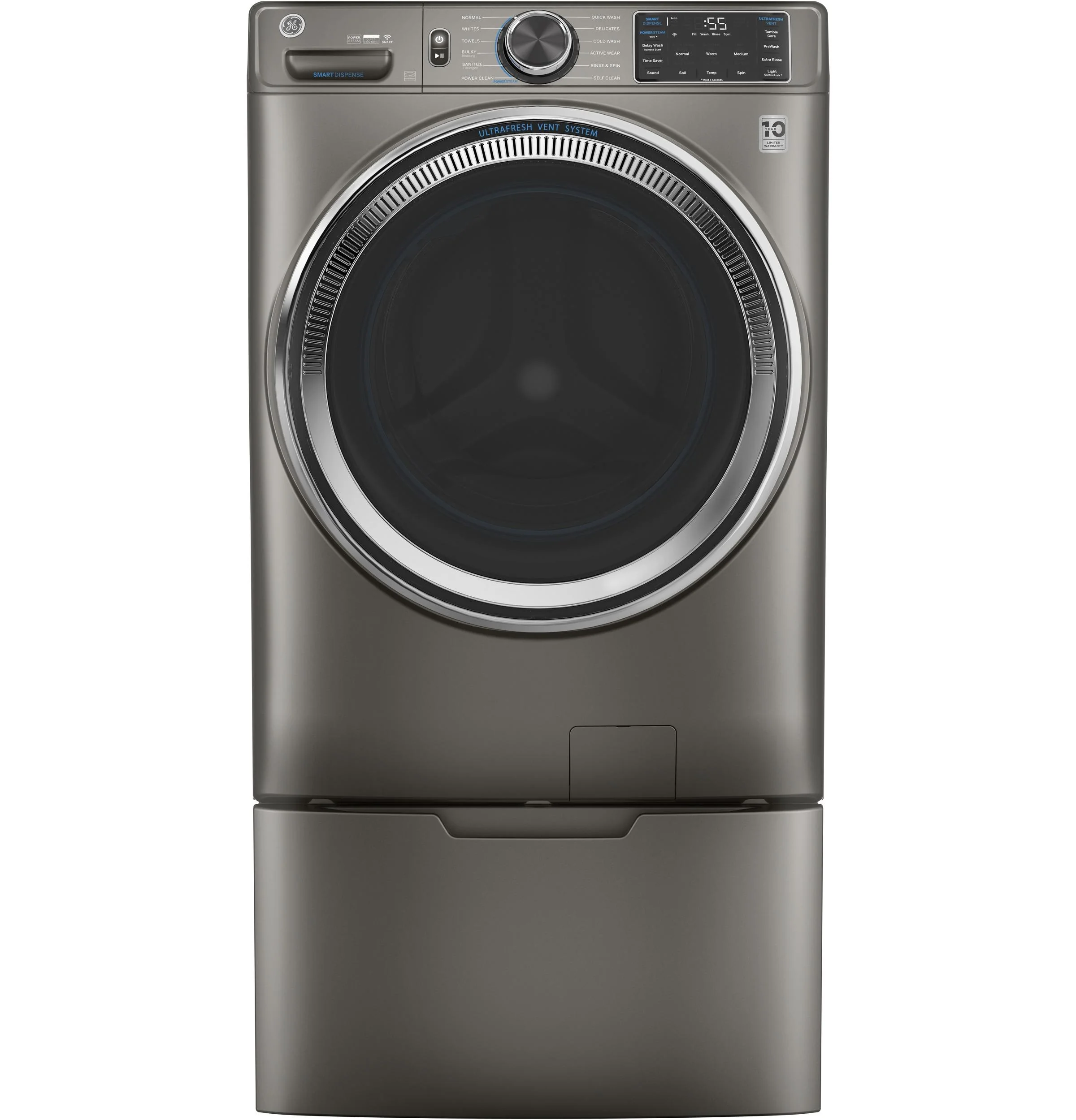 GE® 4.8 cu. ft. Capacity Smart Front Load ENERGY STAR® Steam Washer with SmartDispense™ UltraFresh Vent System with OdorBlock™ and Sanitize + Allergen - Image 31