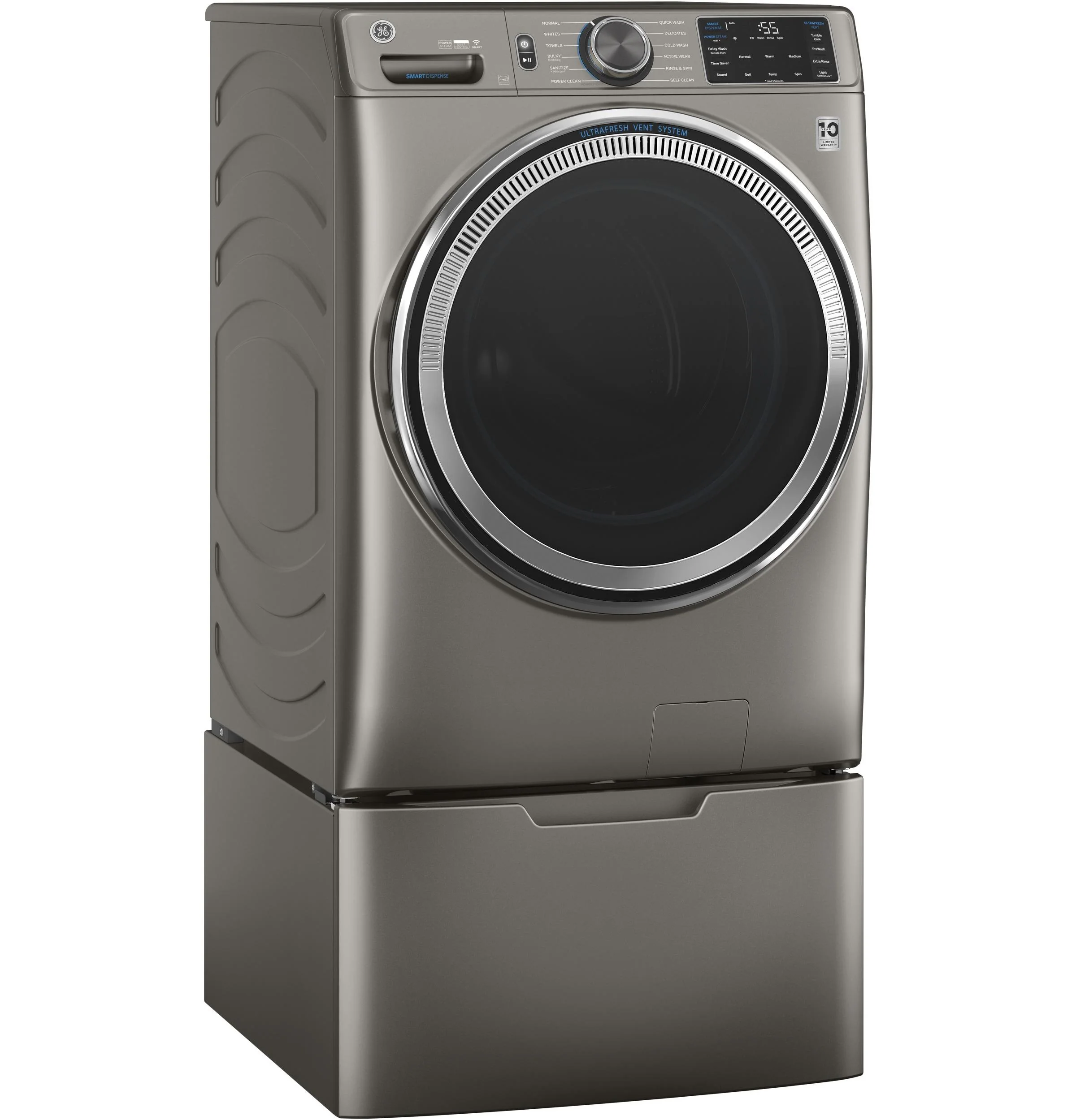 GE® 4.8 cu. ft. Capacity Smart Front Load ENERGY STAR® Steam Washer with SmartDispense™ UltraFresh Vent System with OdorBlock™ and Sanitize + Allergen - Image 32