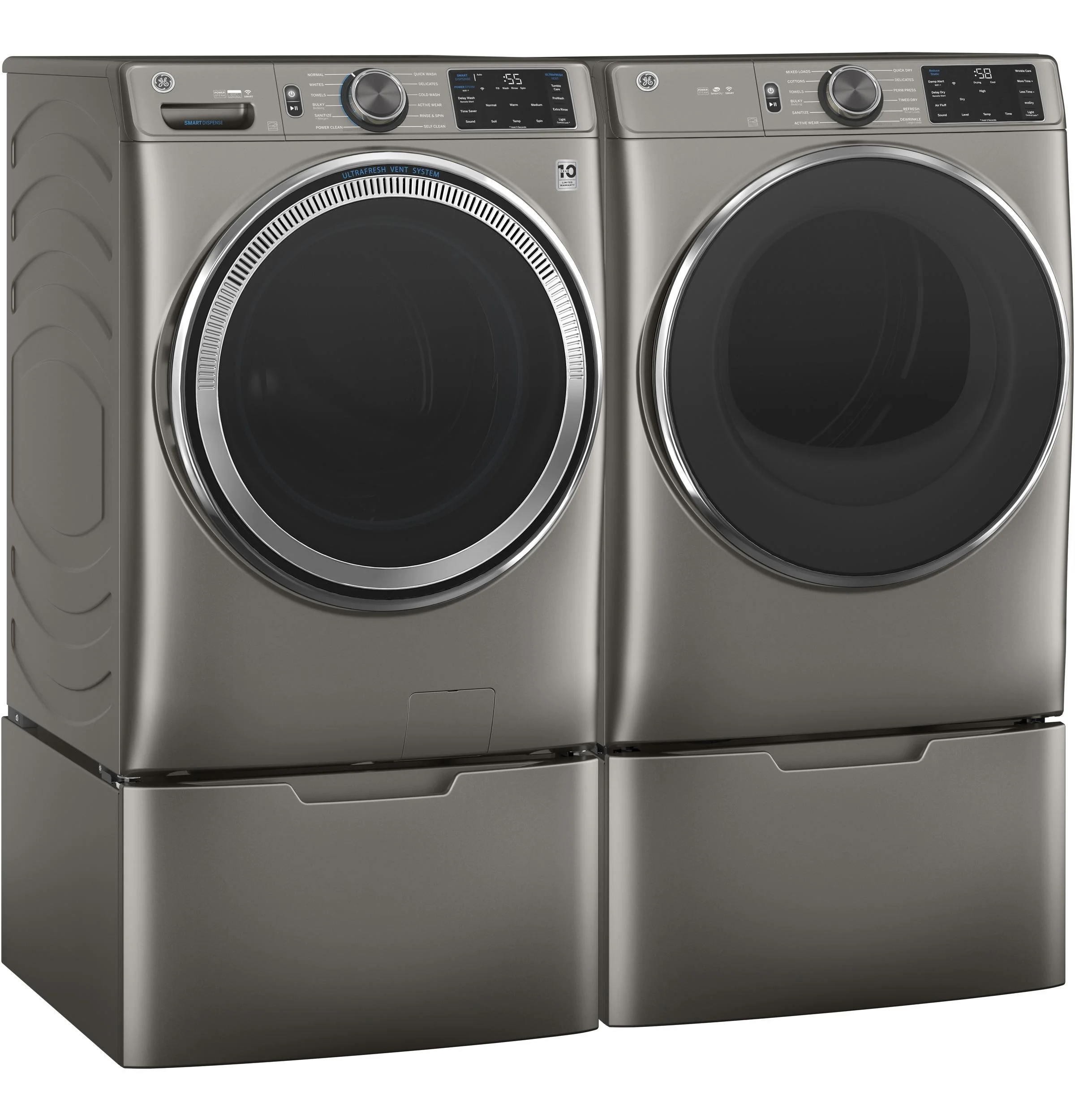 GE® 4.8 cu. ft. Capacity Smart Front Load ENERGY STAR® Steam Washer with SmartDispense™ UltraFresh Vent System with OdorBlock™ and Sanitize + Allergen - Image 36