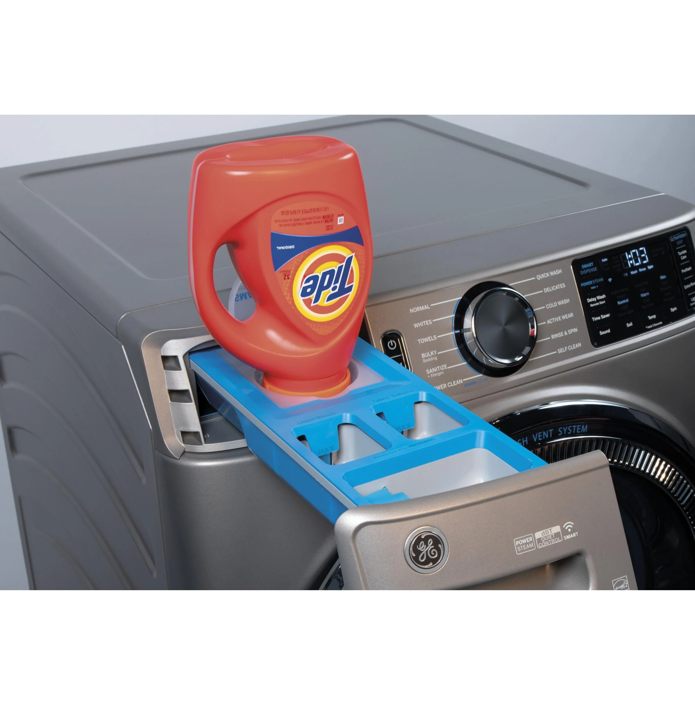 GE® 4.8 cu. ft. Capacity Smart Front Load ENERGY STAR® Steam Washer with SmartDispense™ UltraFresh Vent System with OdorBlock™ and Sanitize + Allergen - Image 44