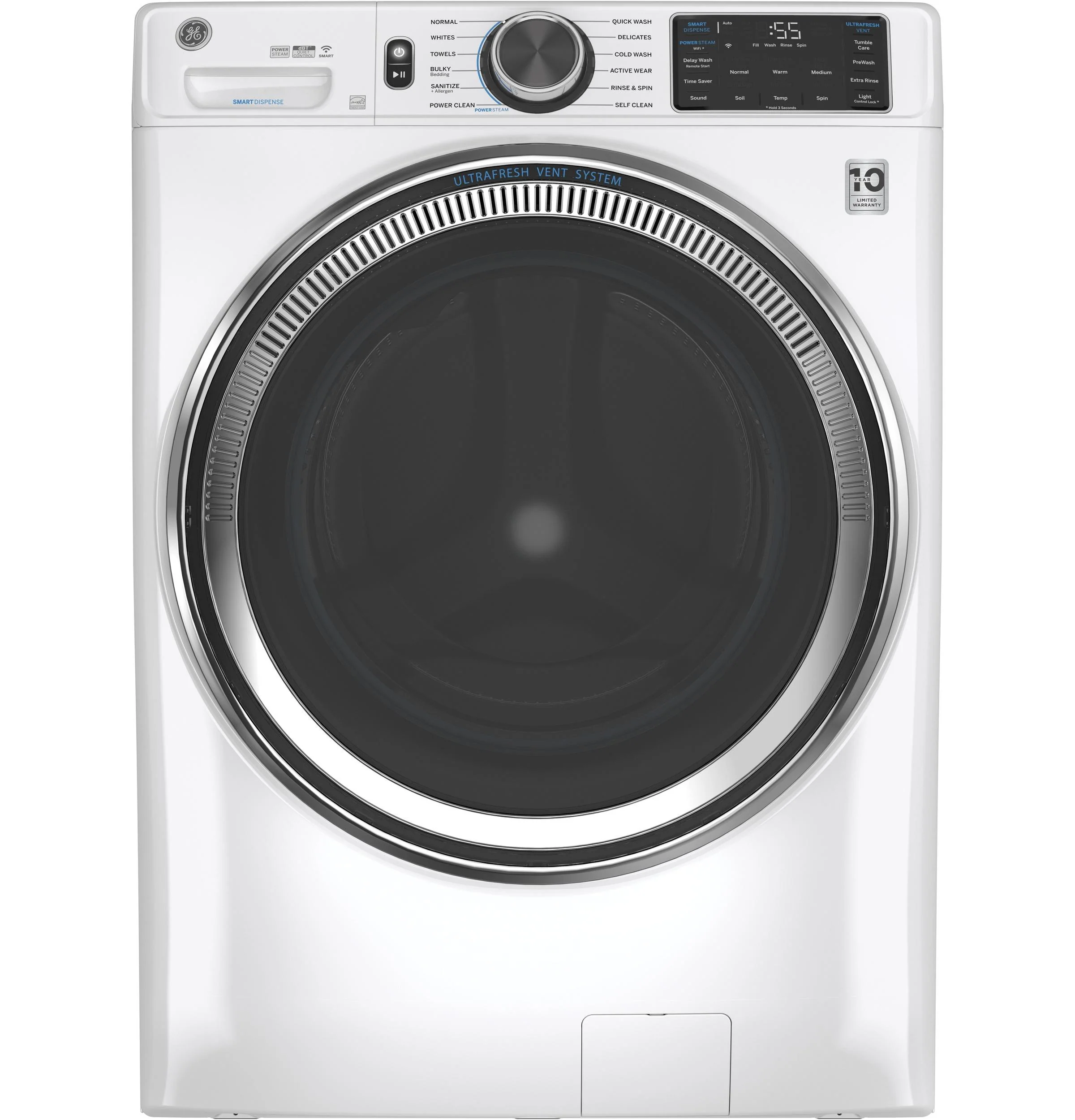 GE® 4.8 cu. ft. Capacity Smart Front Load ENERGY STAR® Steam Washer with SmartDispense™ UltraFresh Vent System with OdorBlock™ and Sanitize + Allergen - Image 20