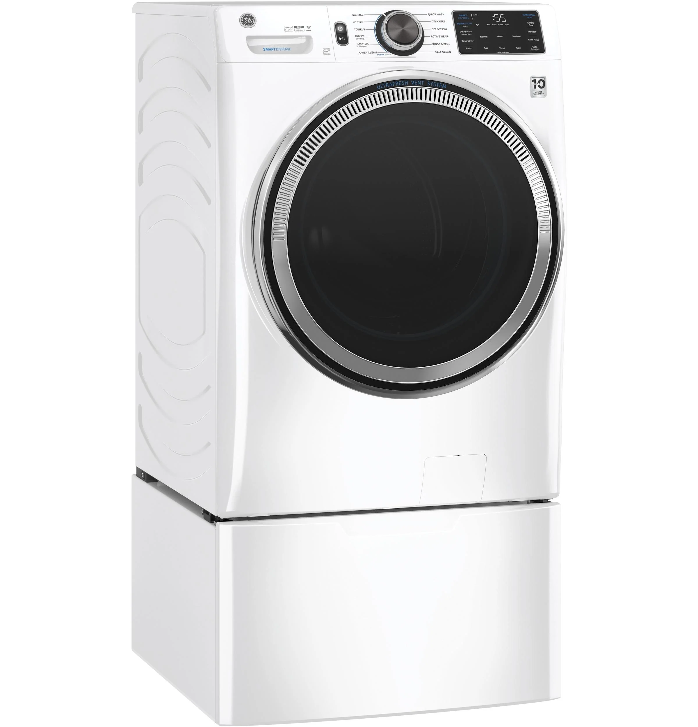 GE® 4.8 cu. ft. Capacity Smart Front Load ENERGY STAR® Steam Washer with SmartDispense™ UltraFresh Vent System with OdorBlock™ and Sanitize + Allergen - Image 22